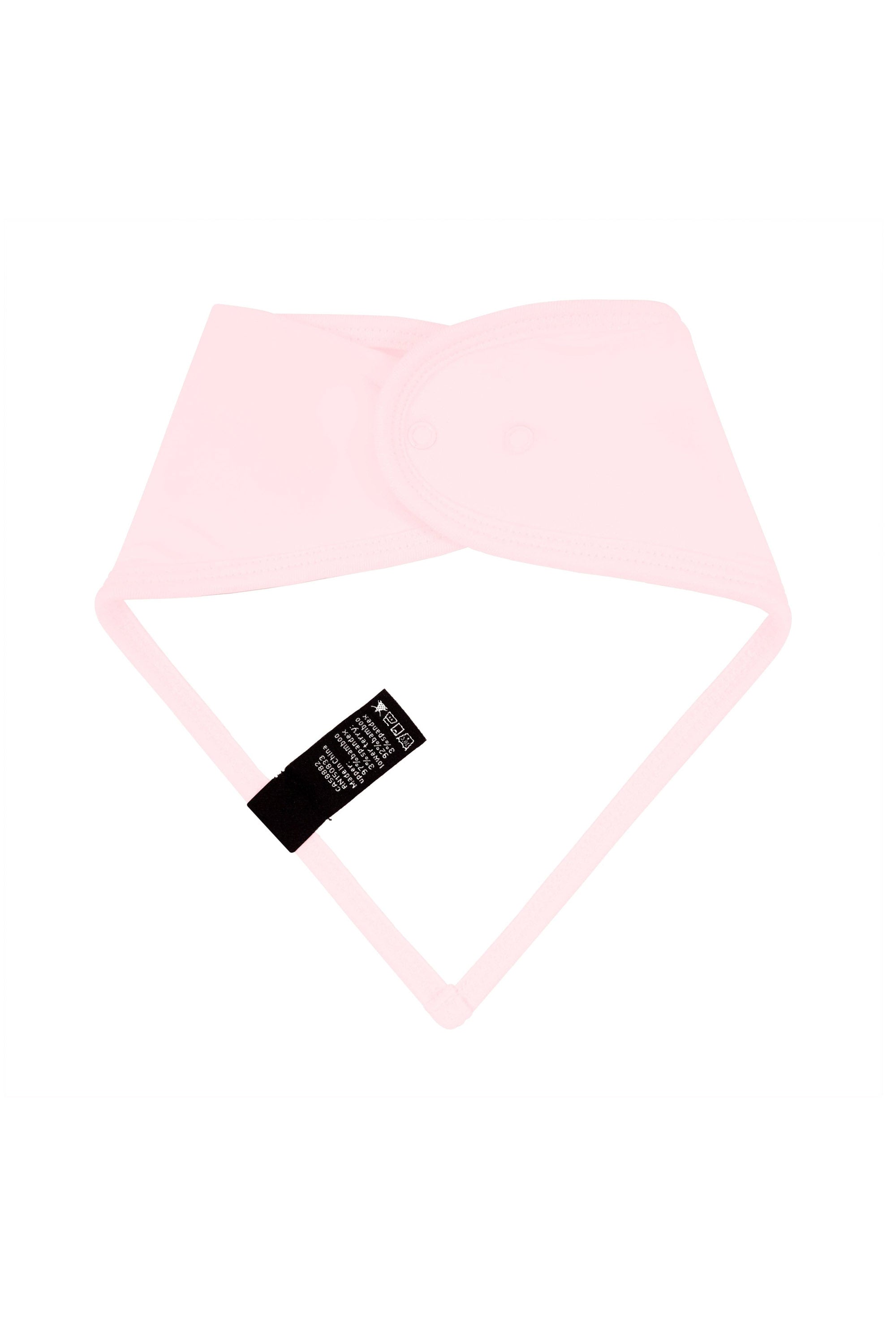 Bamboo terry lining on Kyte Baby Bib in Sakura Pink