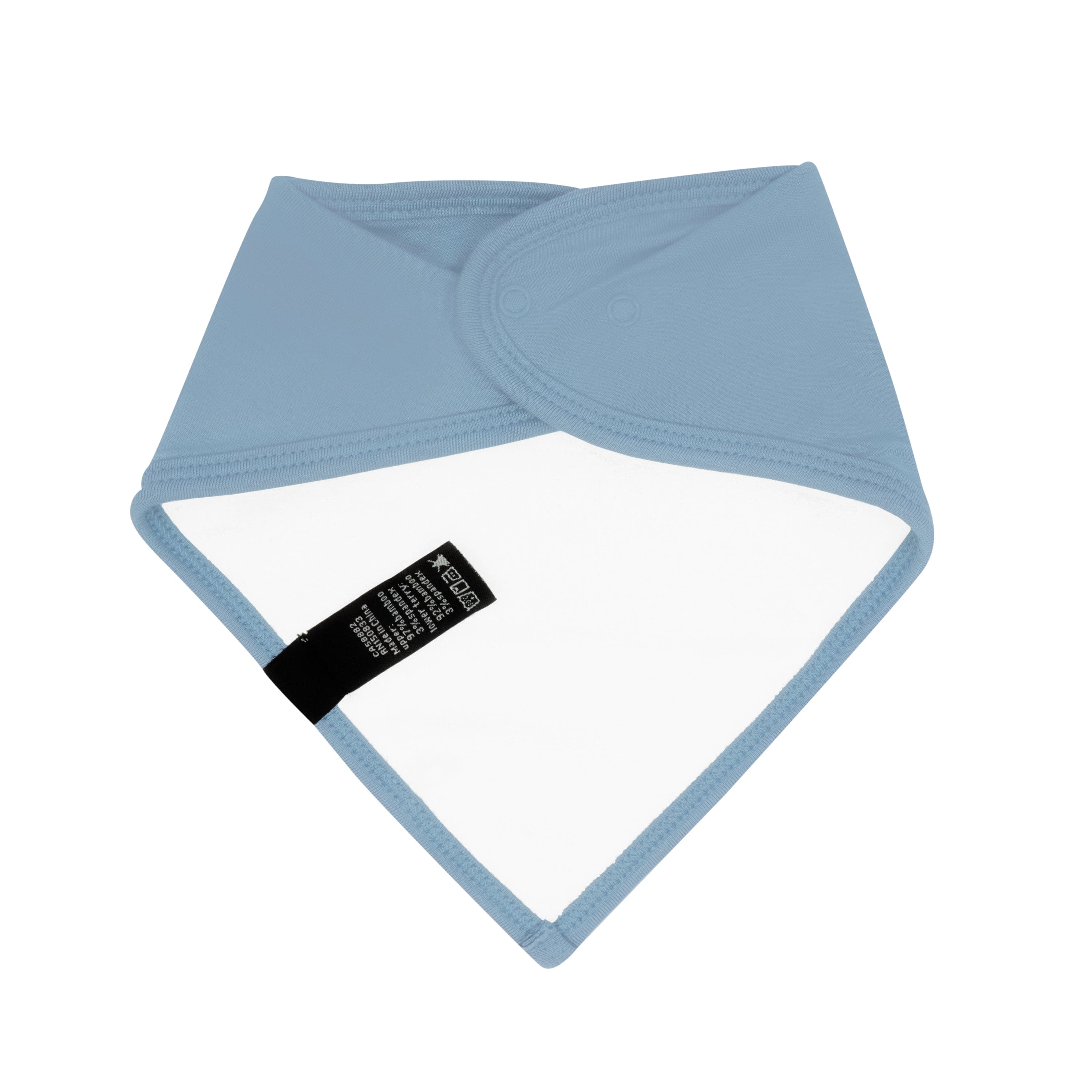 Terry side of the Kyte Baby Bib in Slate