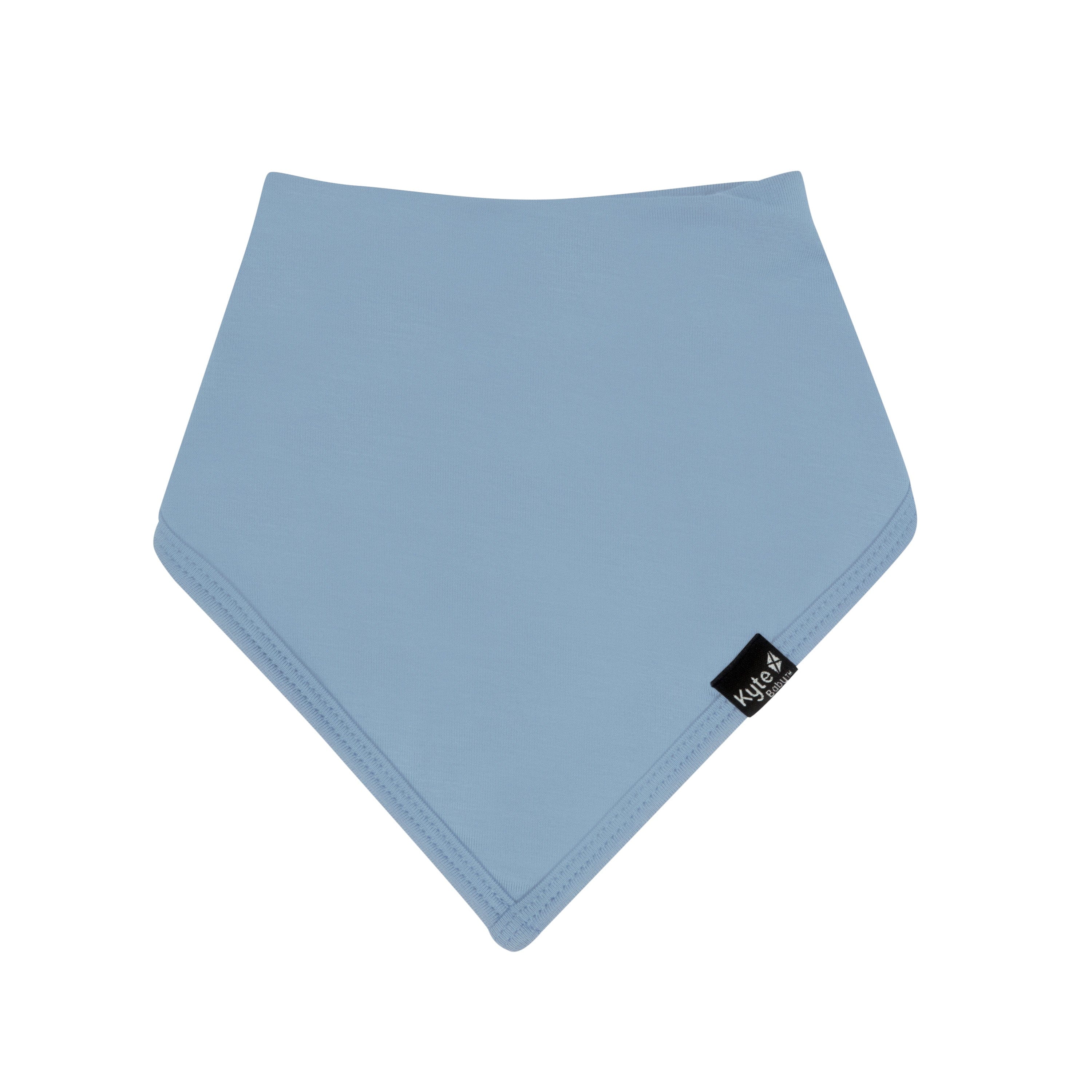 Flat lay of Kyte Baby Bib in Slate