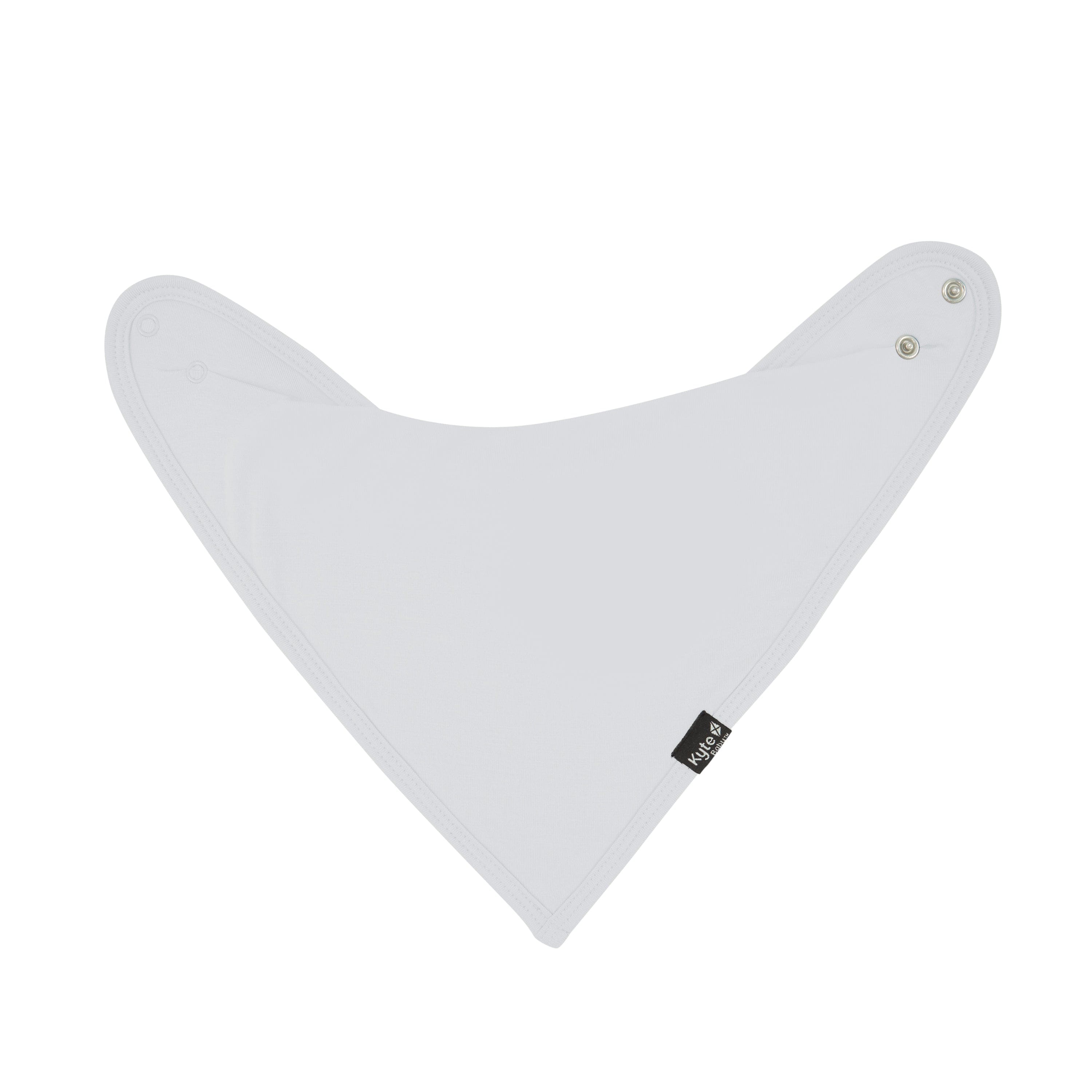 Adjustable snaps on Kyte Baby Bib in Storm