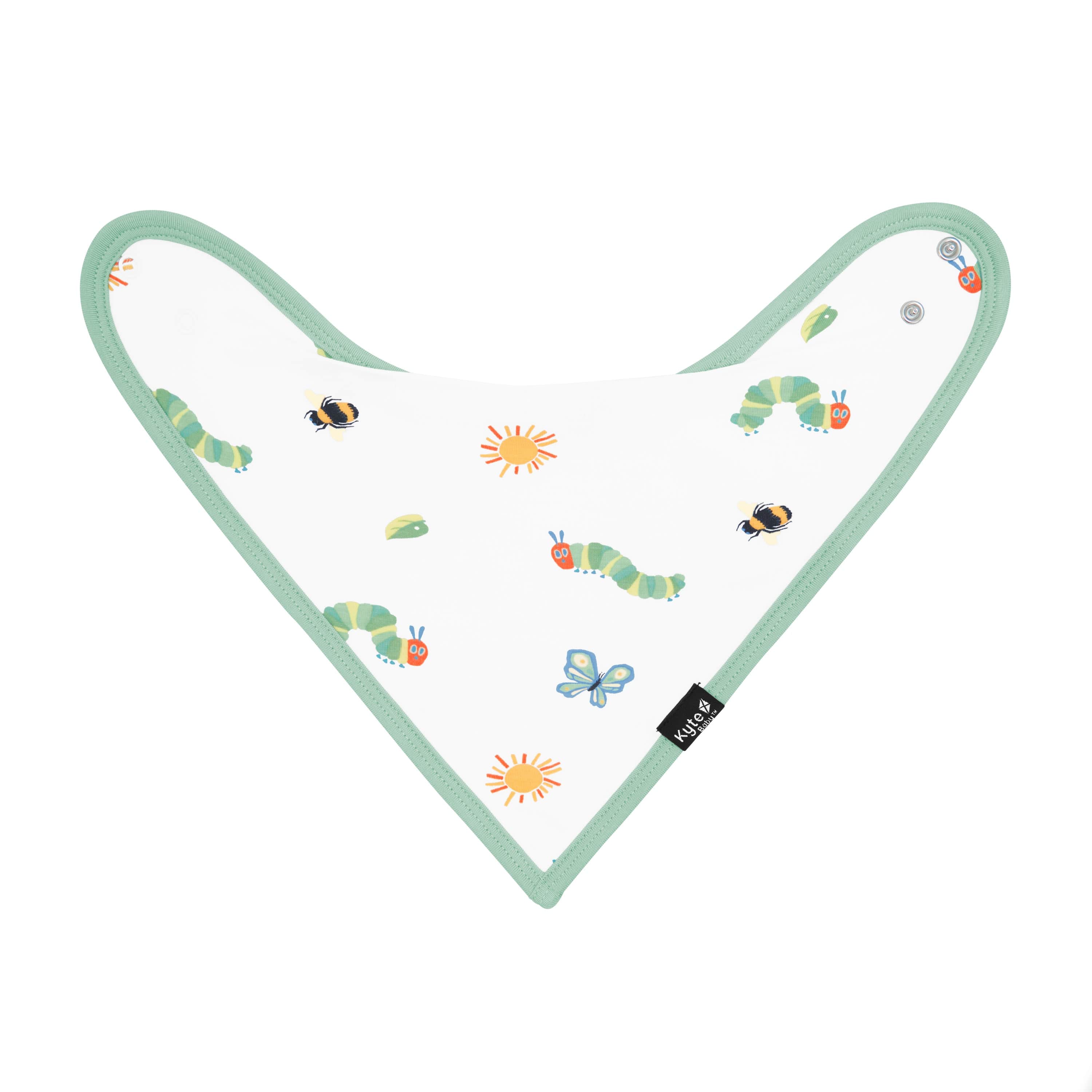 Bib in The Very Hungry Caterpillar™ and Friends shown laid flat