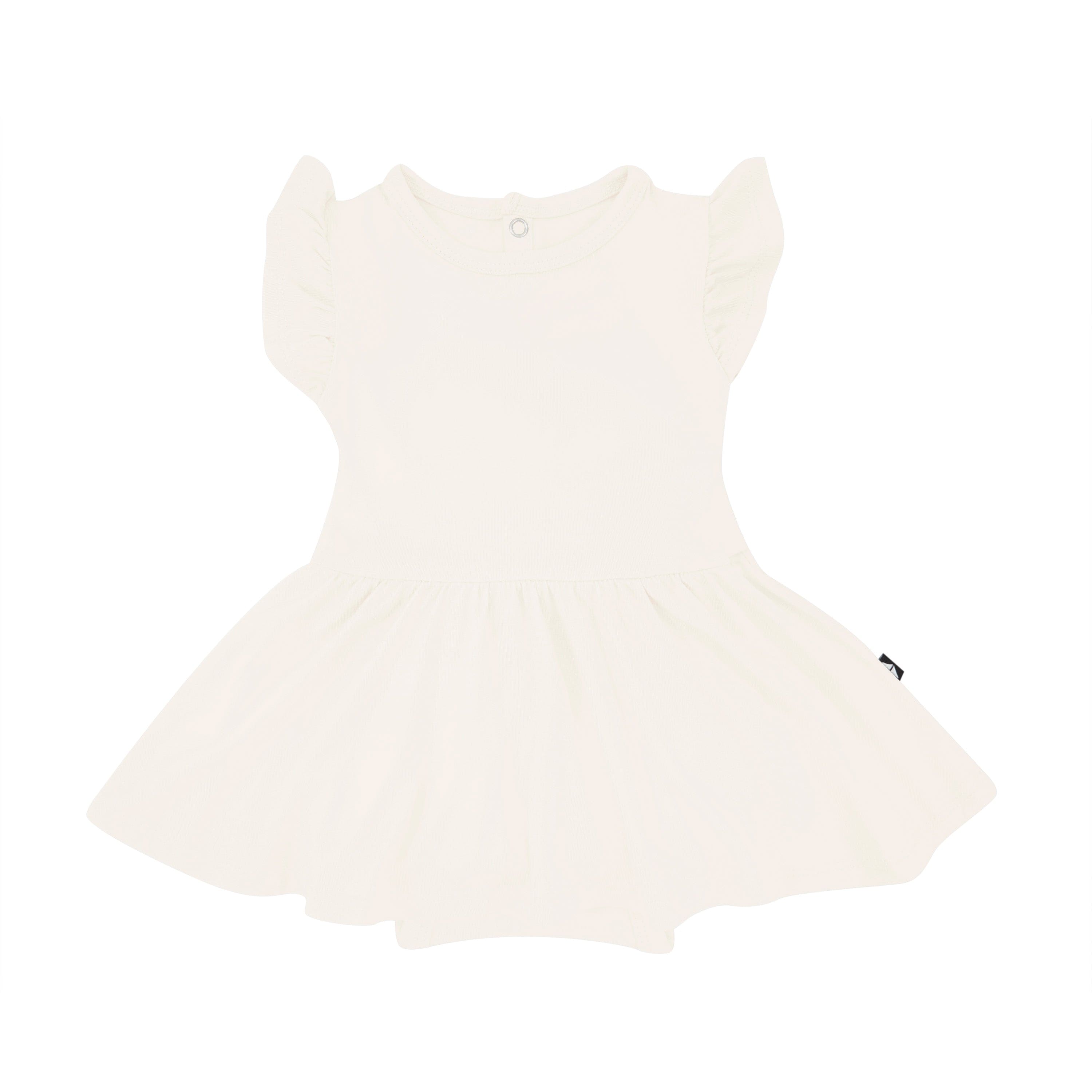 Kyte Baby Bodysuit Dress Twirl Bodysuit Dress in Ecru