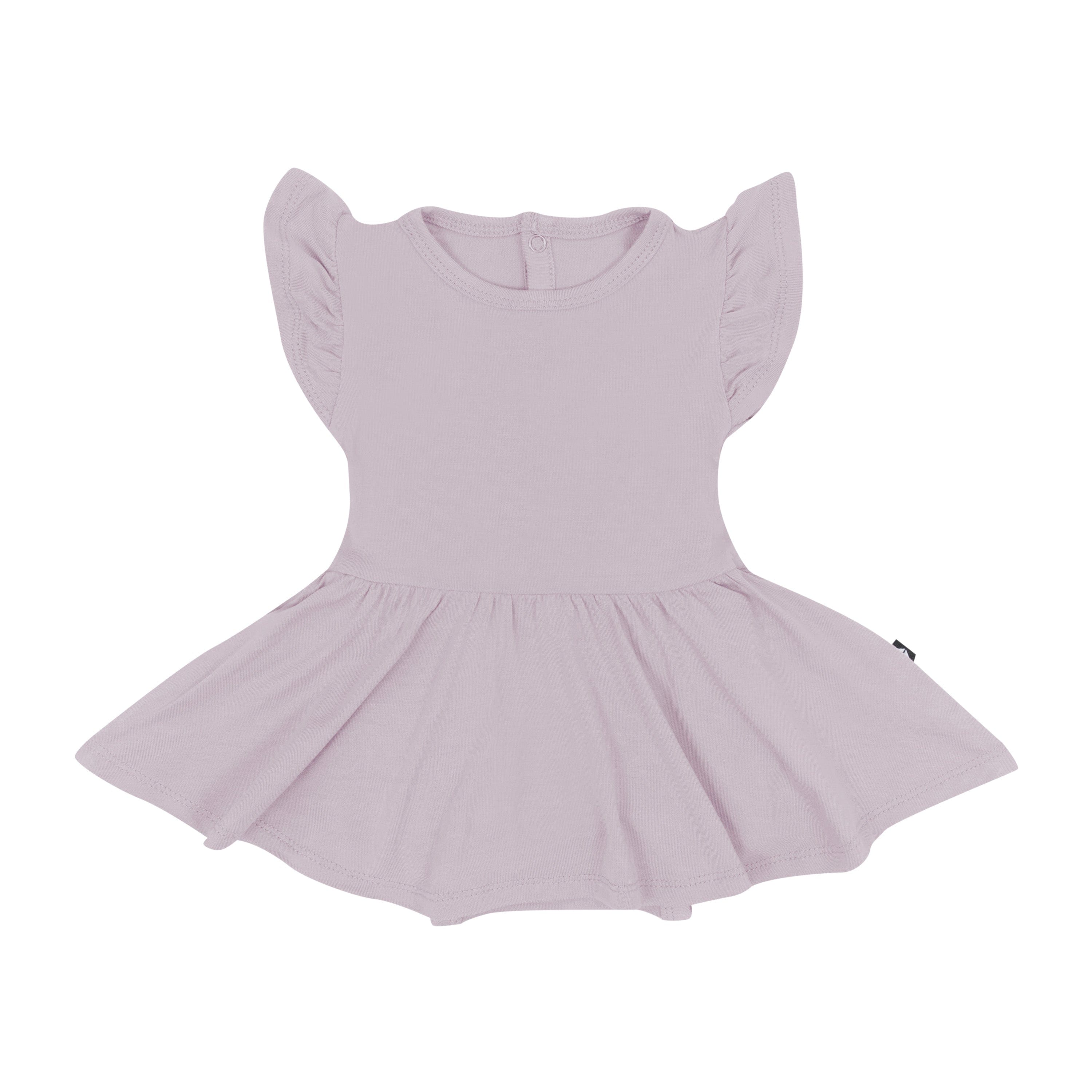 Kyte Baby Twirl Bodysuit Dress in Wisteria