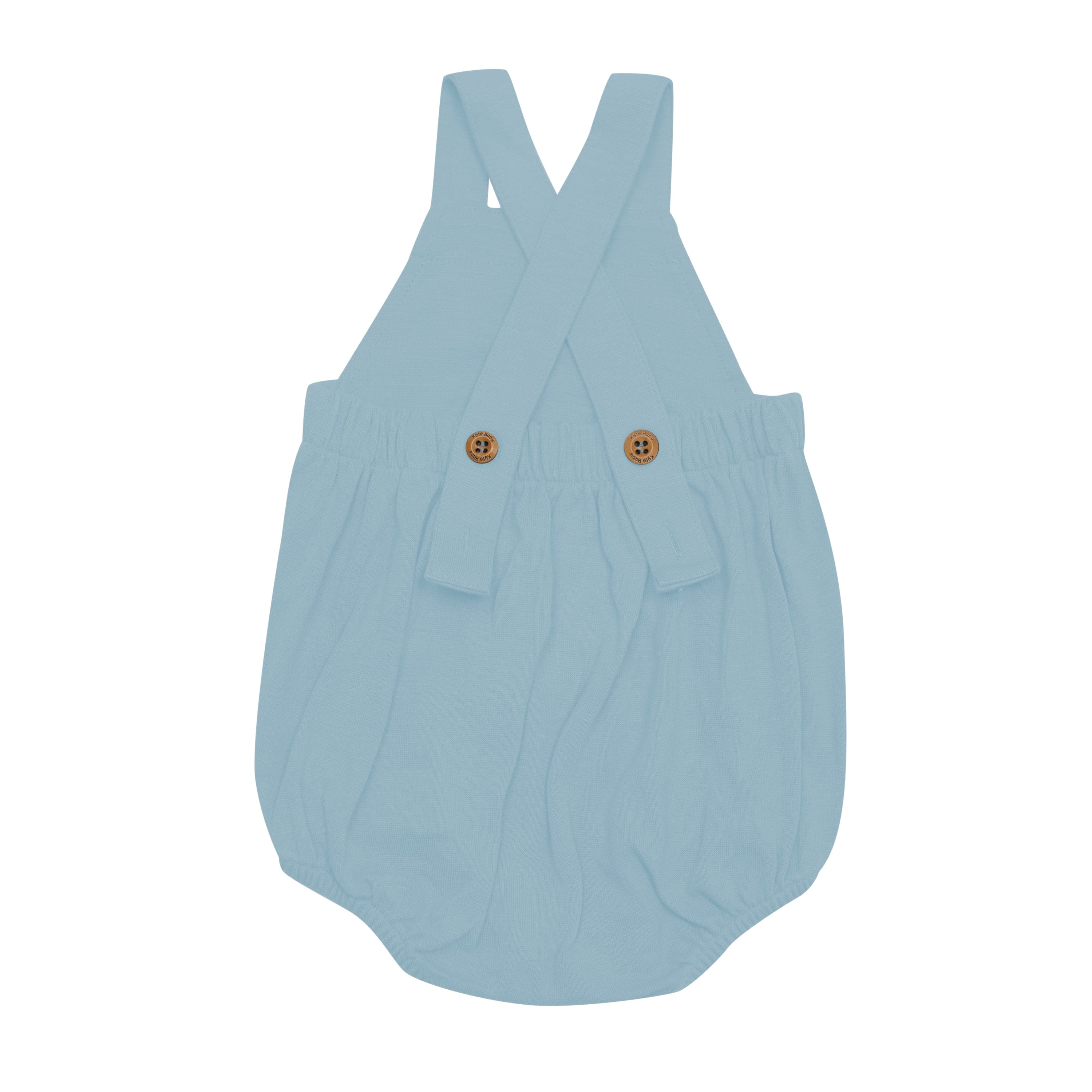 Kyte Baby Bubble Overall Bamboo Jersey Bubble Overall in Dusty Blue