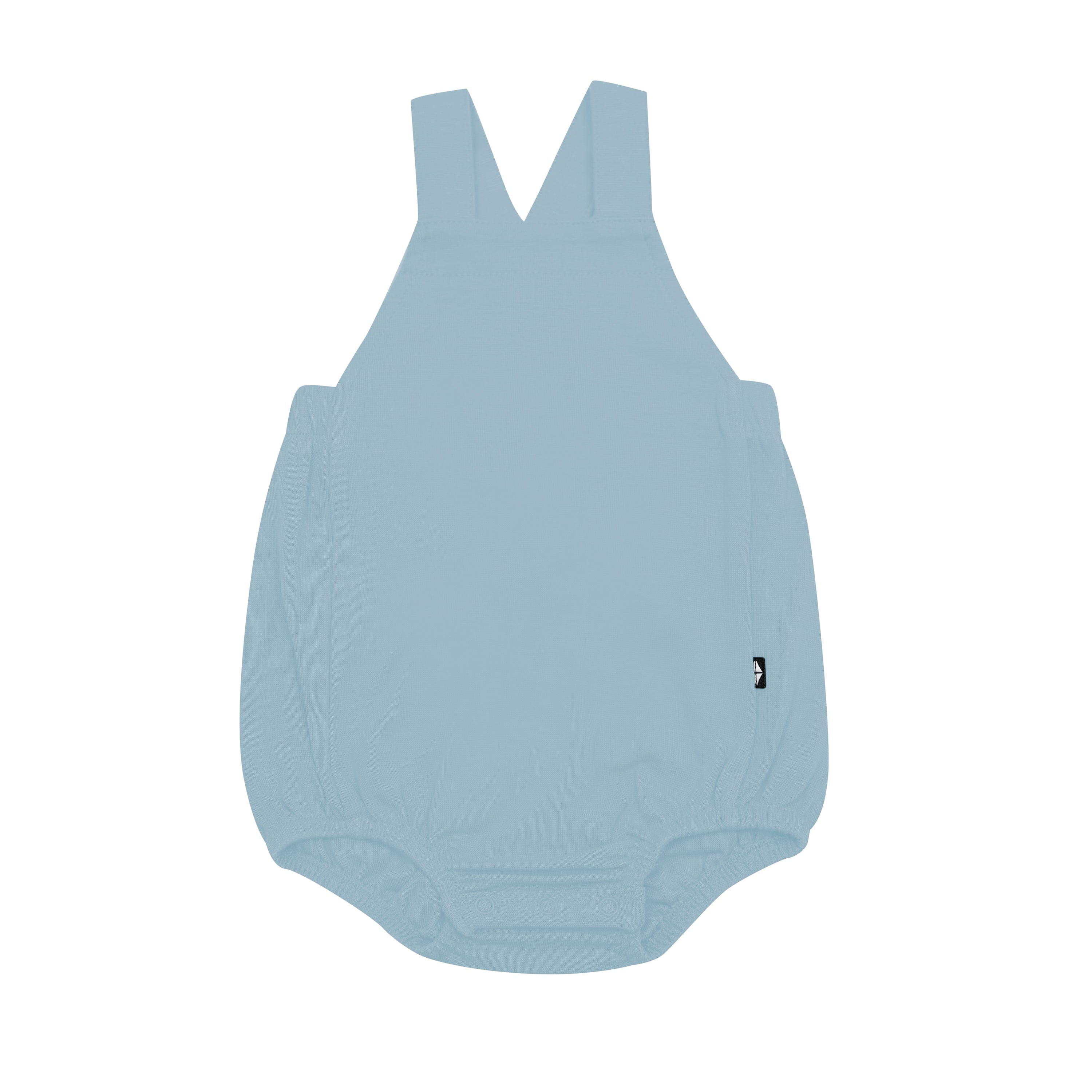 Kyte Baby Bubble Overall Bamboo Jersey Bubble Overall in Dusty Blue