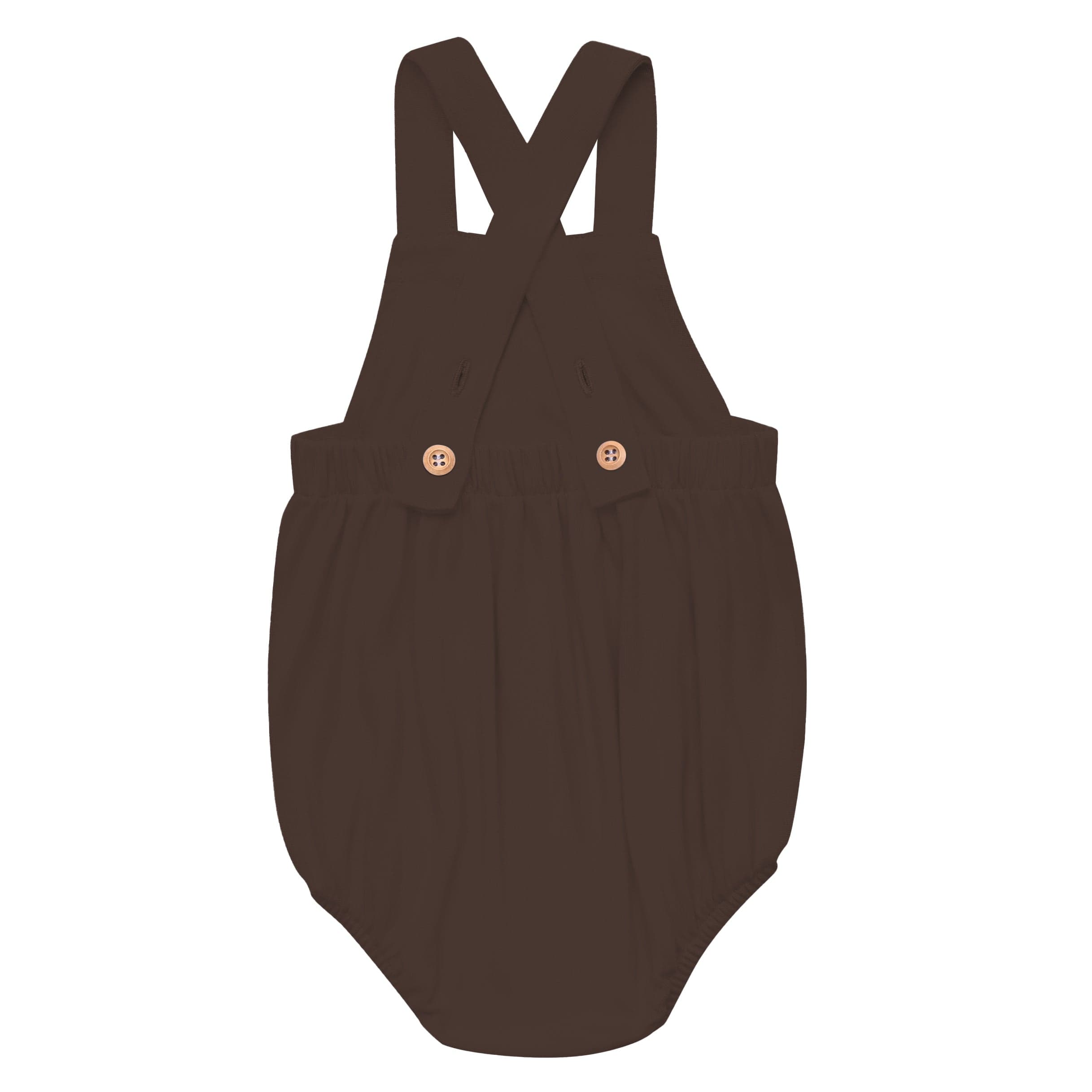 Kyte Baby Bubble Overall Bamboo Jersey Bubble Overall in Espresso