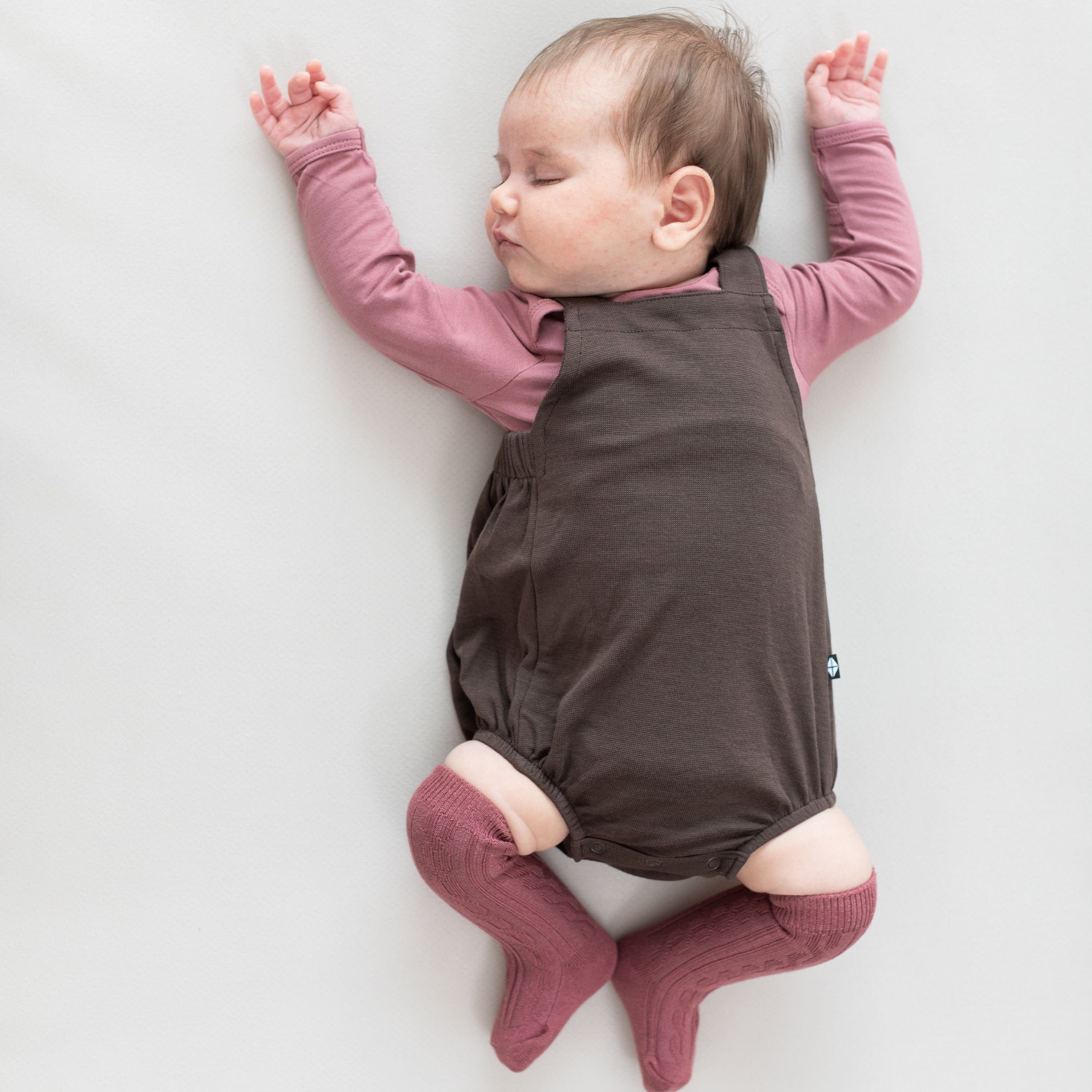 Kyte Baby Bubble Overall Bamboo Jersey Bubble Overall in Espresso