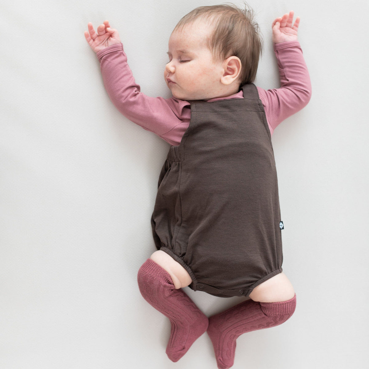Kyte Baby Bubble Overall Bamboo Jersey Bubble Overall in Espresso