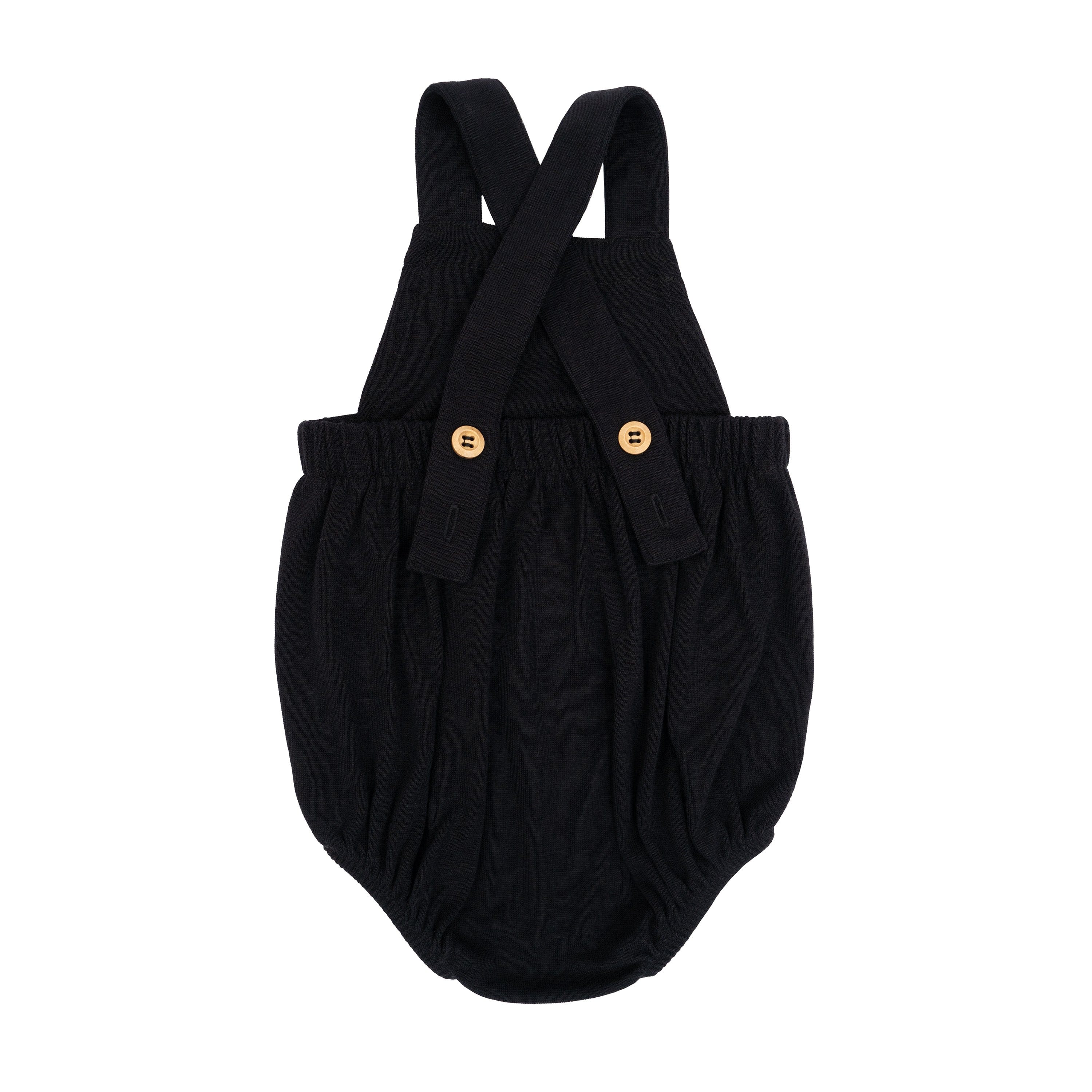 Kyte Baby Bamboo Jersey Bubble Overall with Wooden Buttons in Midnight