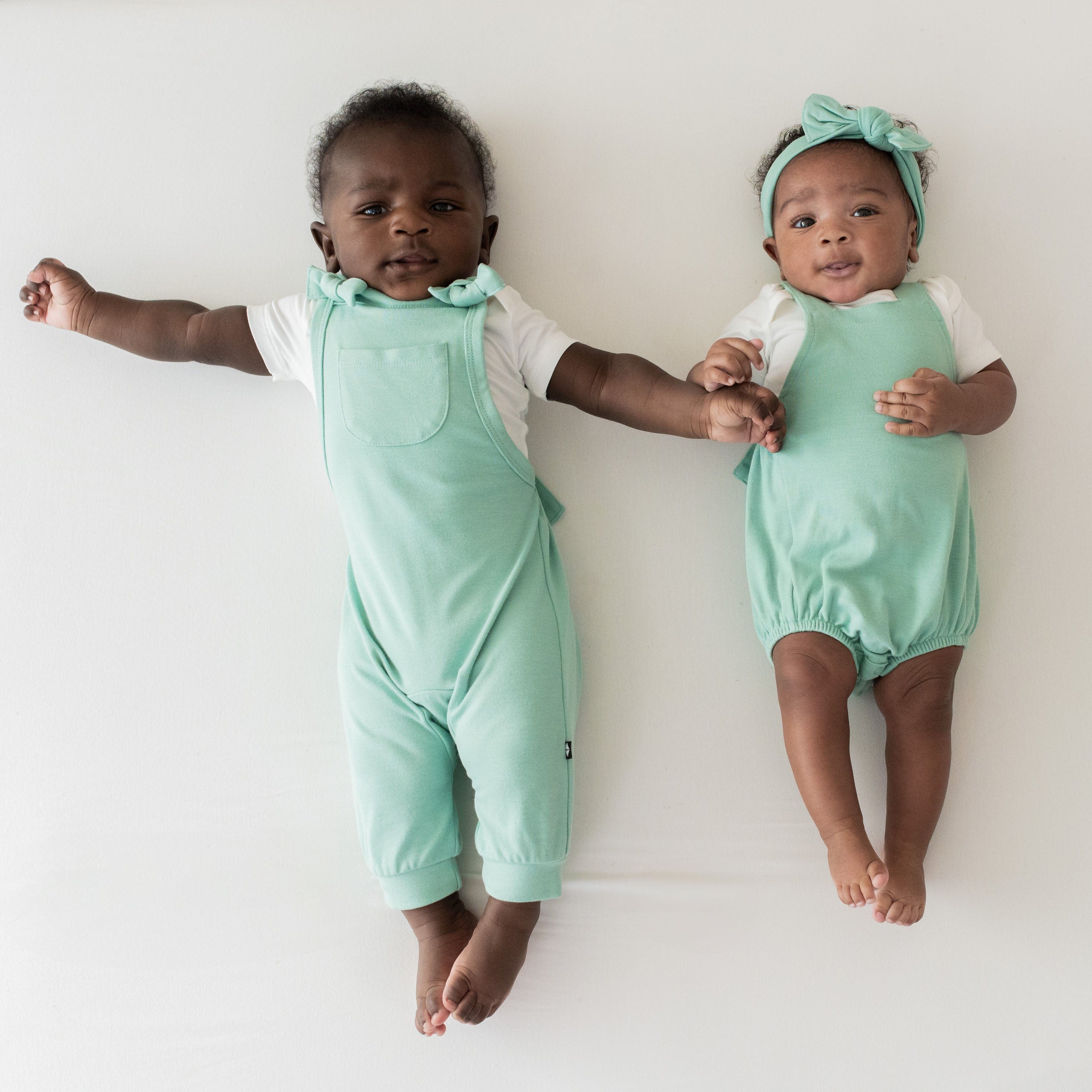 Kyte Baby Bubble Overall Bamboo Jersey Bubble Overall in Wasabi