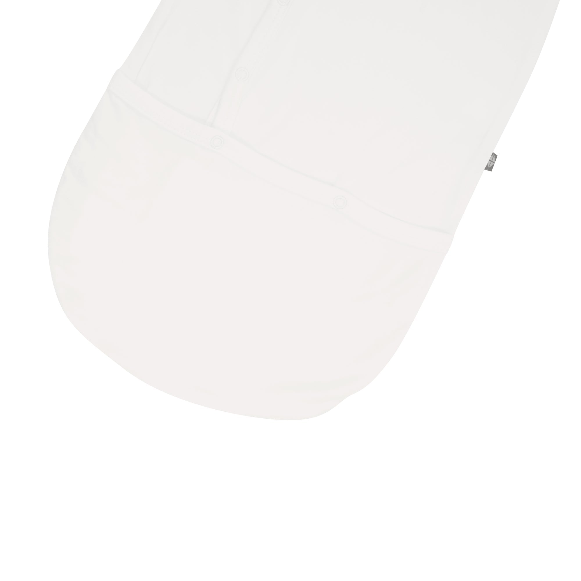 Close up of bottom of Kyte Baby bamboo Bundler in Cloud