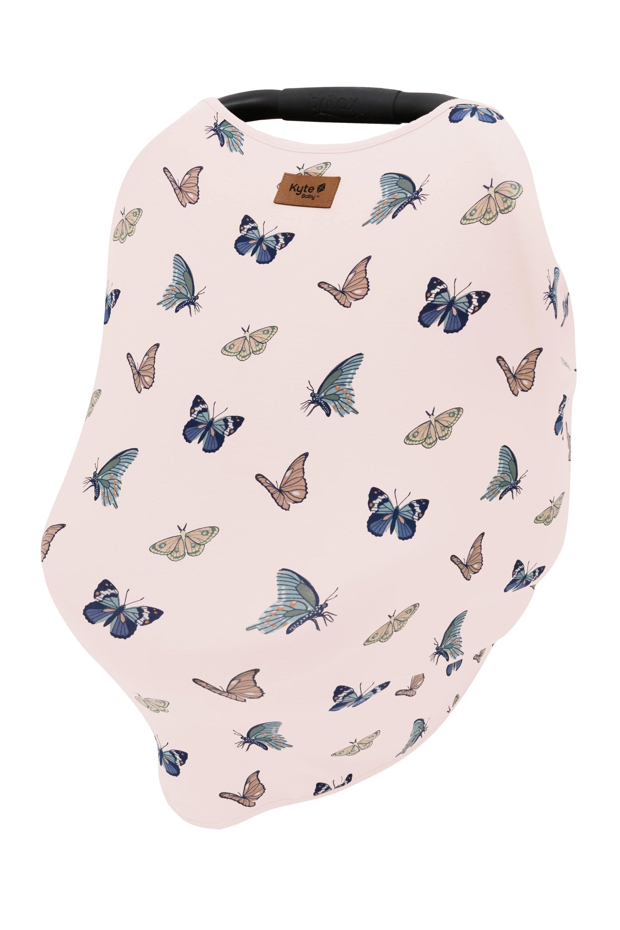 Kyte Baby Carseat Cover Car Seat Cover in Blush Butterfly