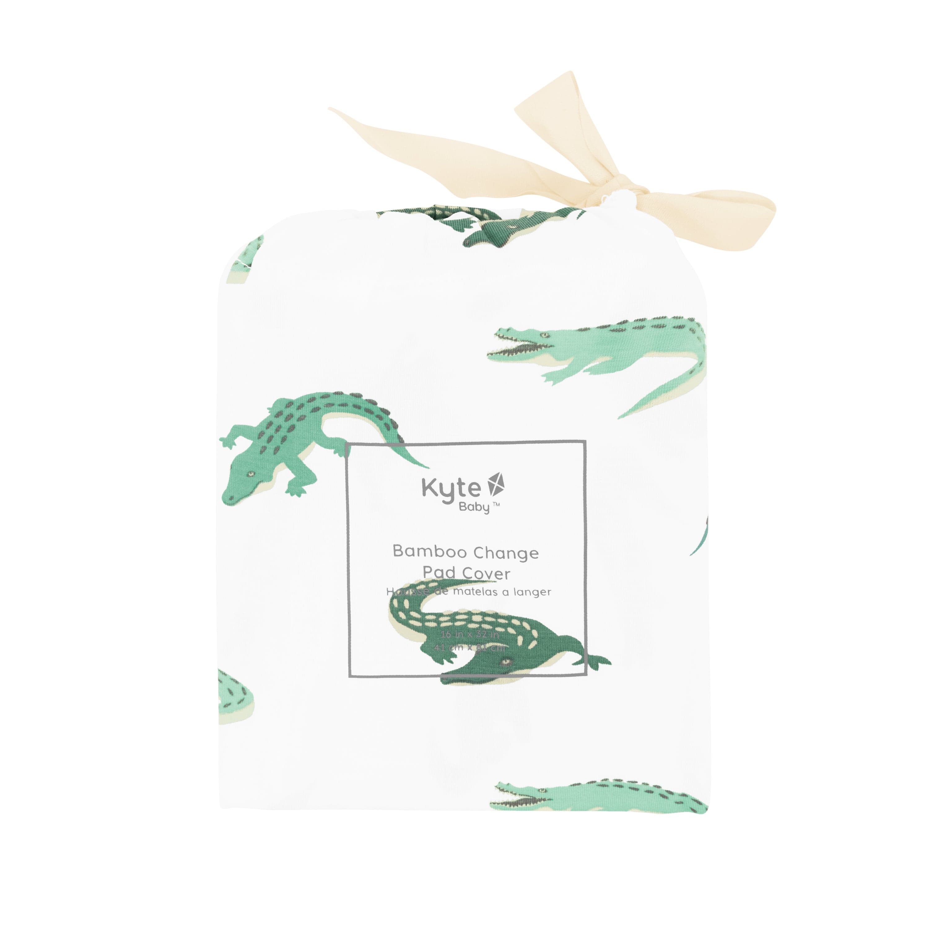 Crocodile Kyte Baby bamboo Changing Pad Cover in bag