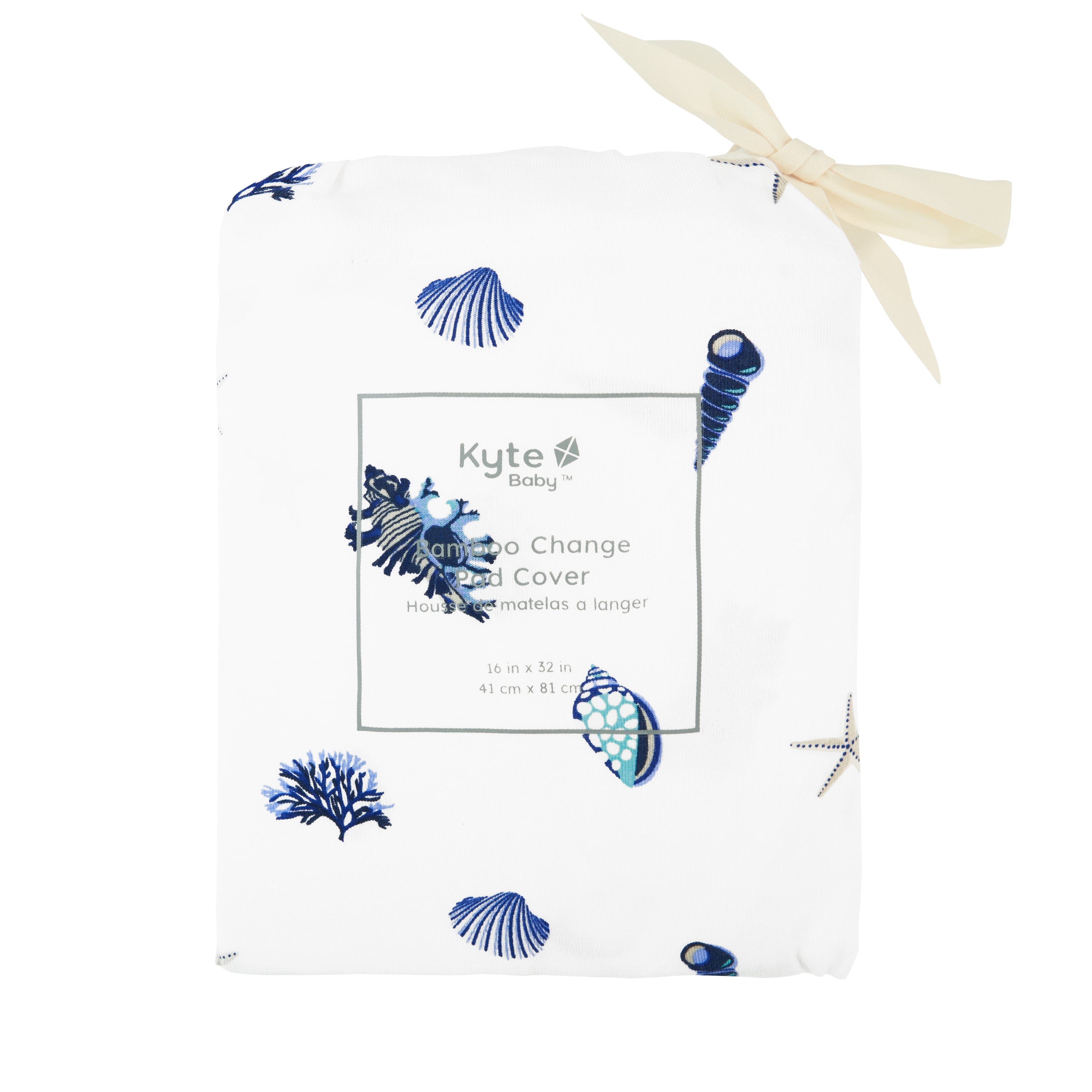 Kyte Baby Change Pad Cover Royal Shell / One Size Change Pad Cover in Royal Shell