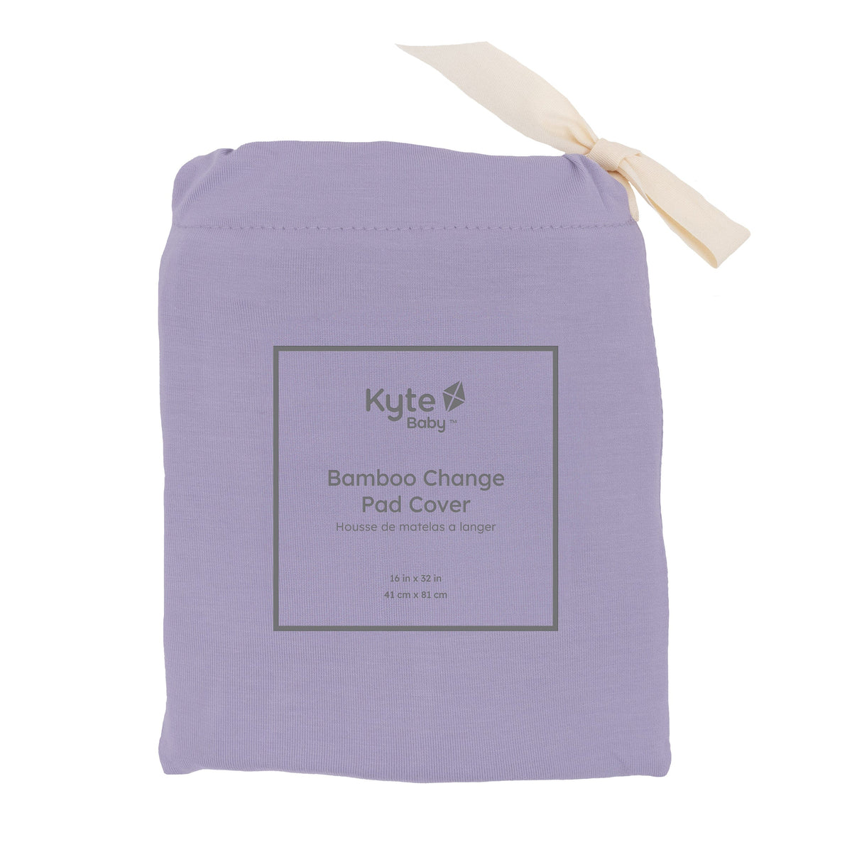 Taro Kyte Baby bamboo Changing Pad Cover in bag