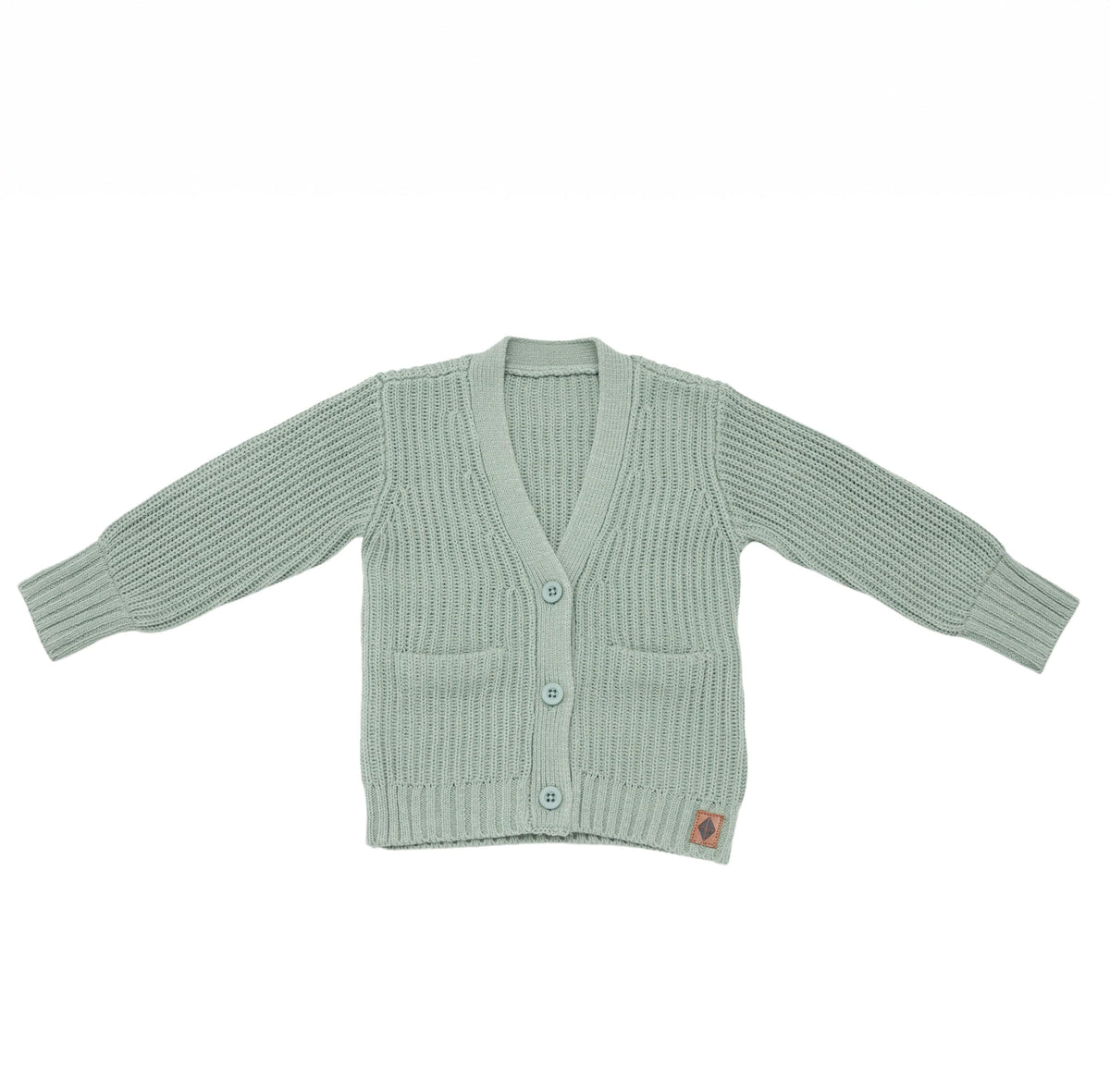 Kyte Baby Chunky Knit Oversized Cardigan in Thyme