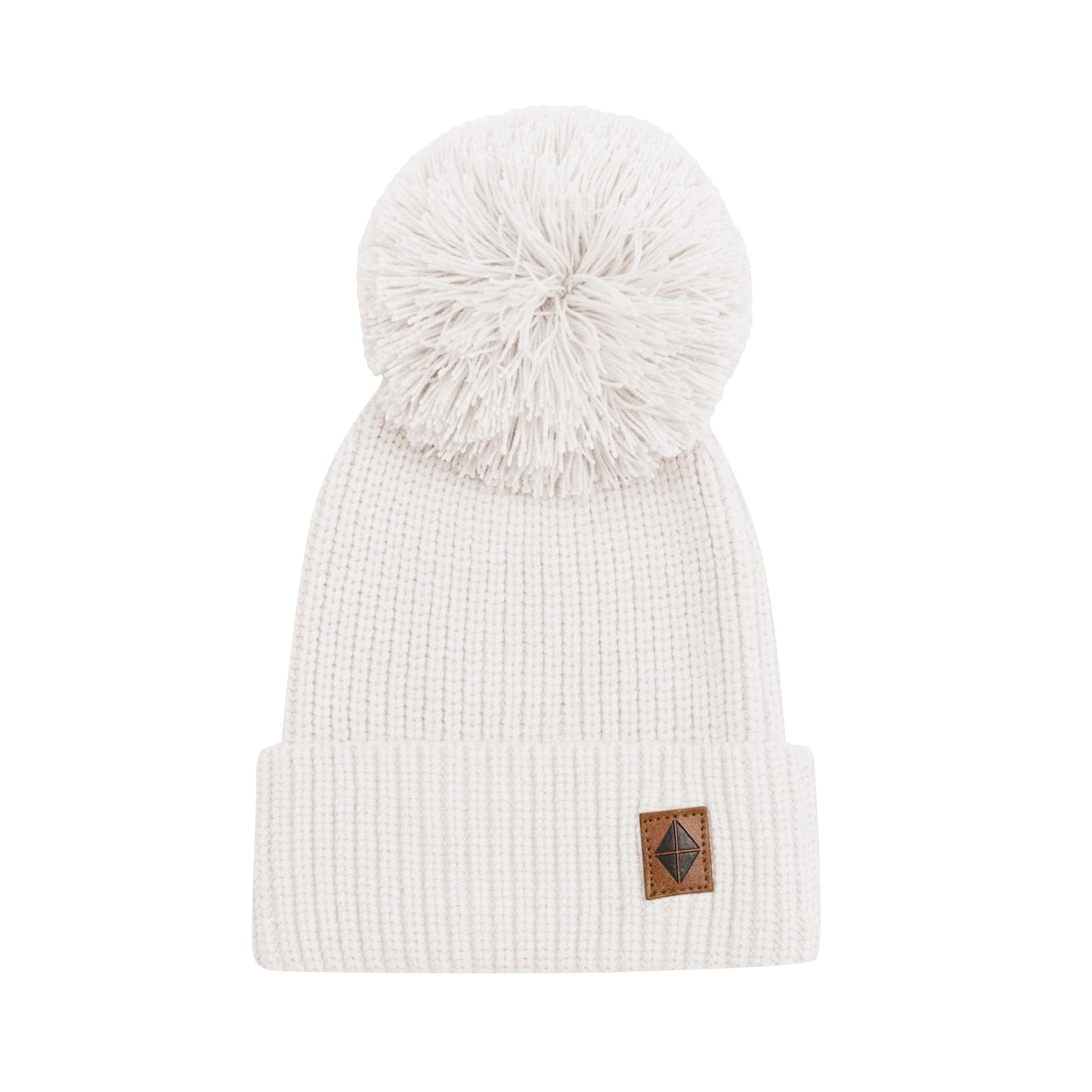 Kyte Baby Chunky Knit Pom Beanie in Oat