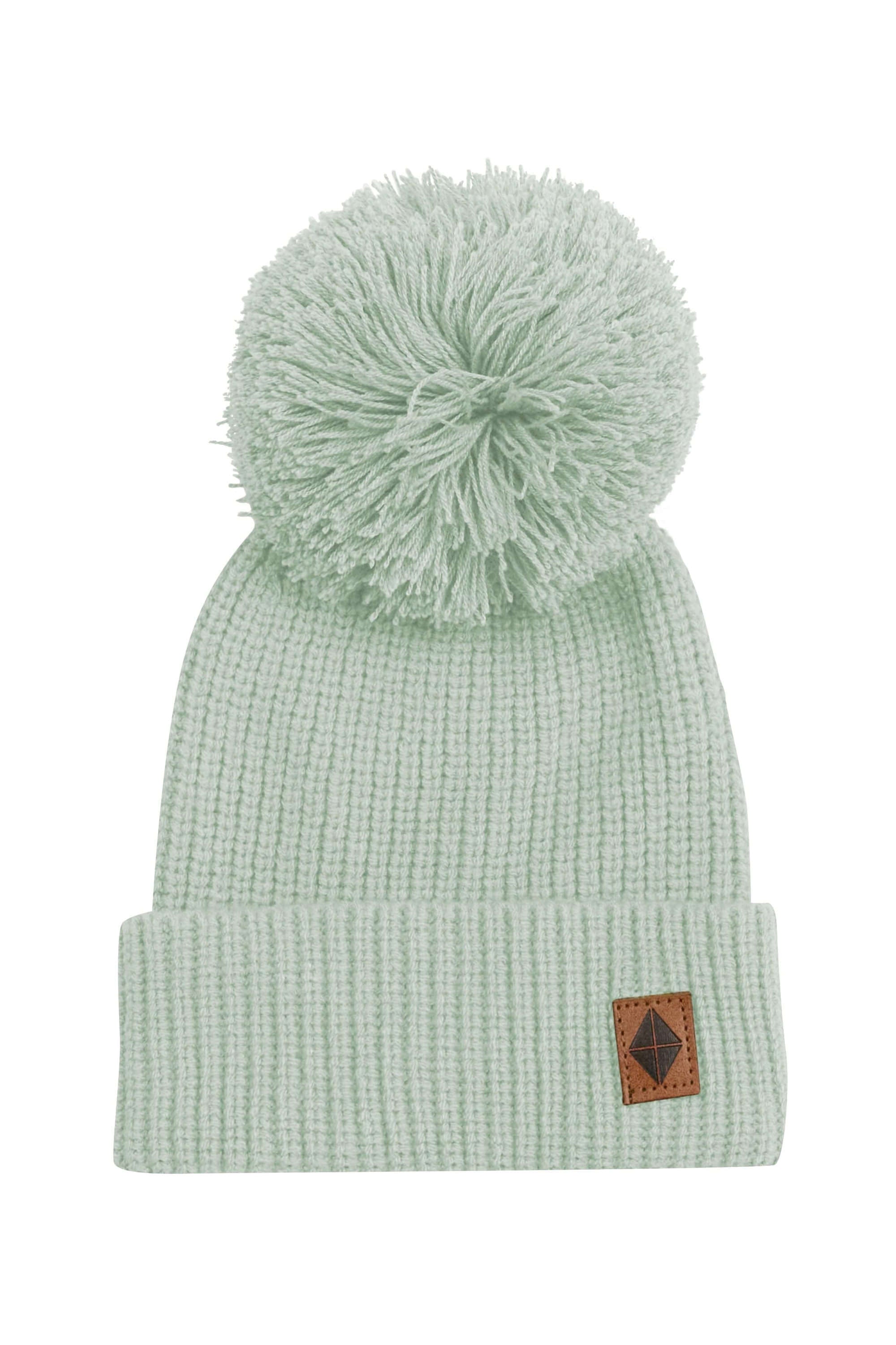 Kyte Baby Chunky Knit Pom Beanie in Thyme