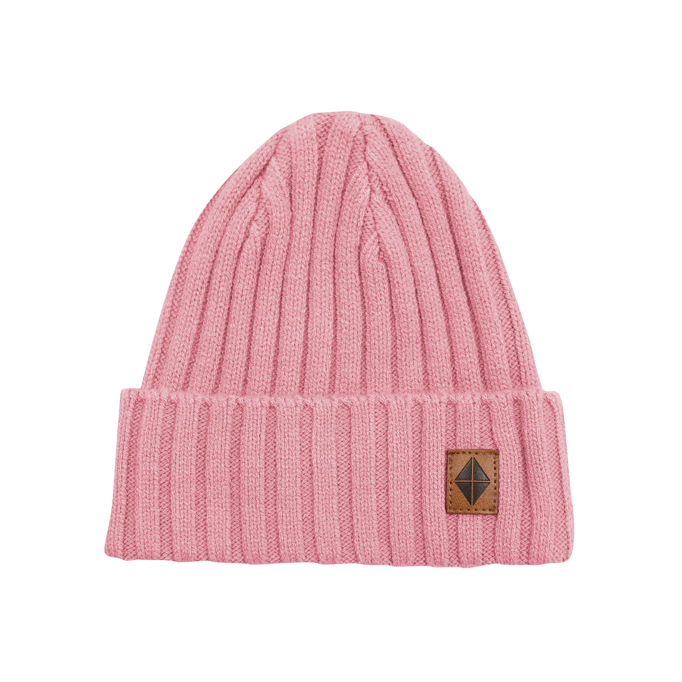 Kyte Baby Chunky Knit Ribbed Beanie in Apple Blossom