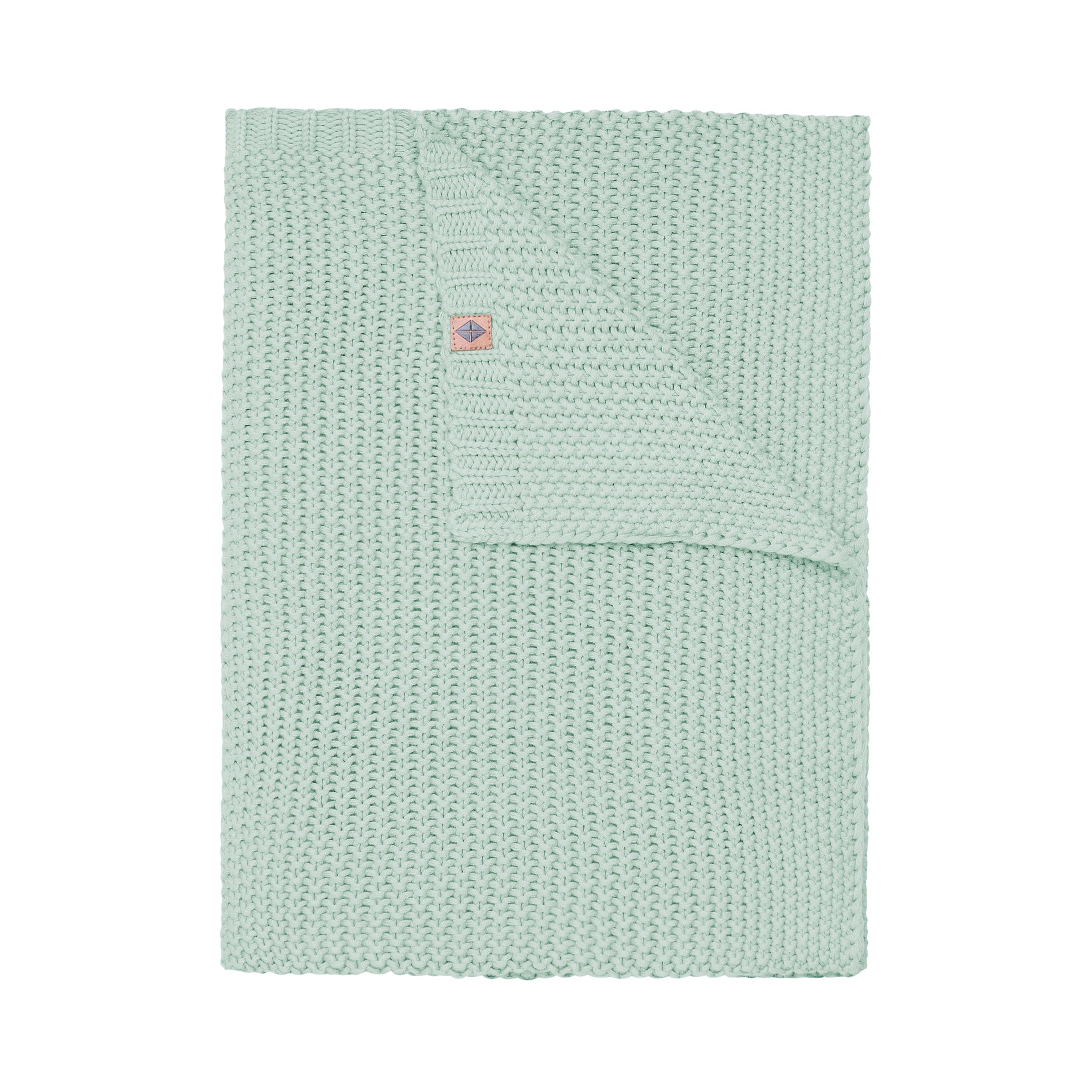 Kyte Baby Chunky Knit Toddler Blanket in Sage Green