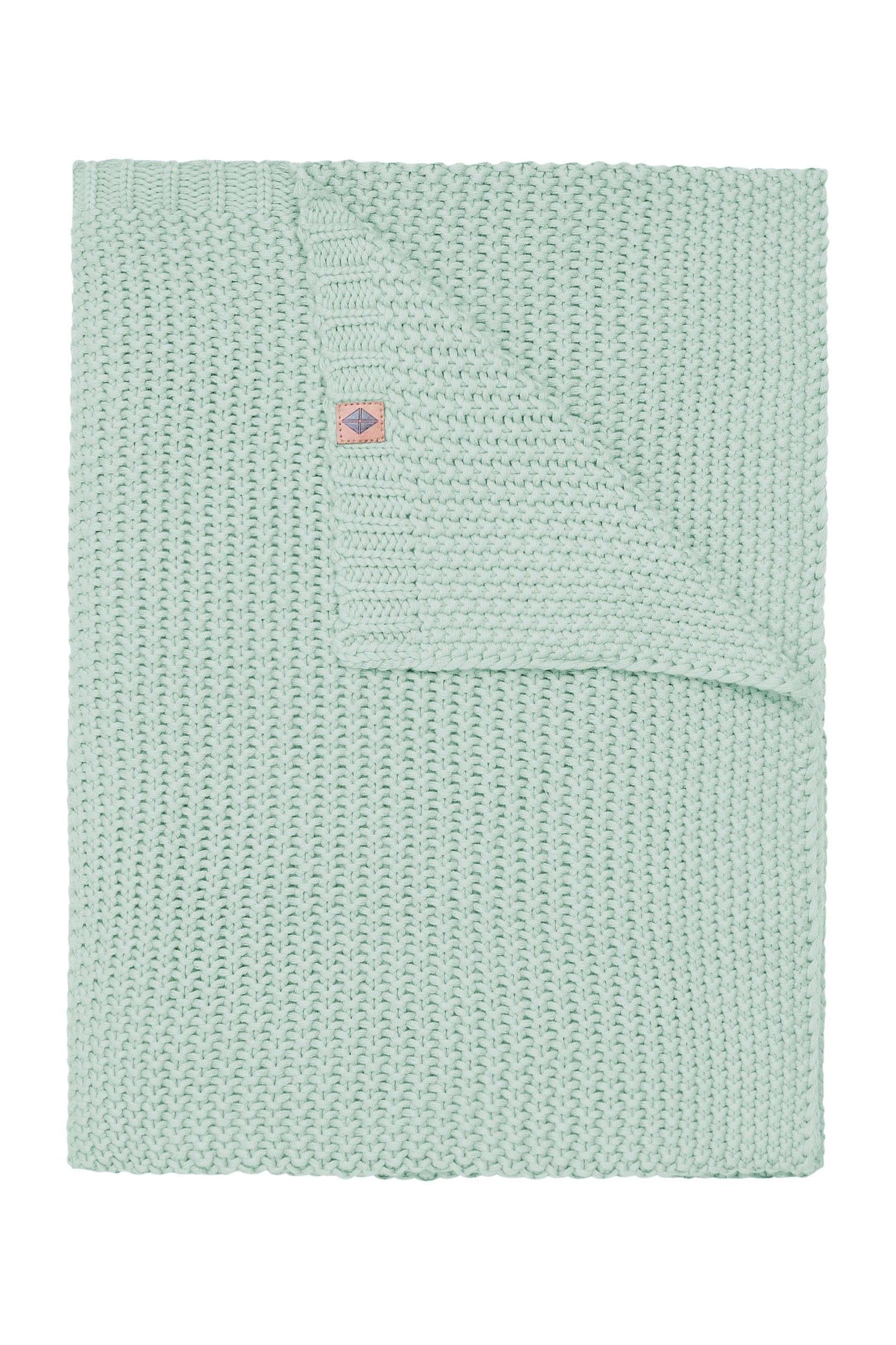 Kyte Baby Chunky Knit Toddler Blanket in Sage Green