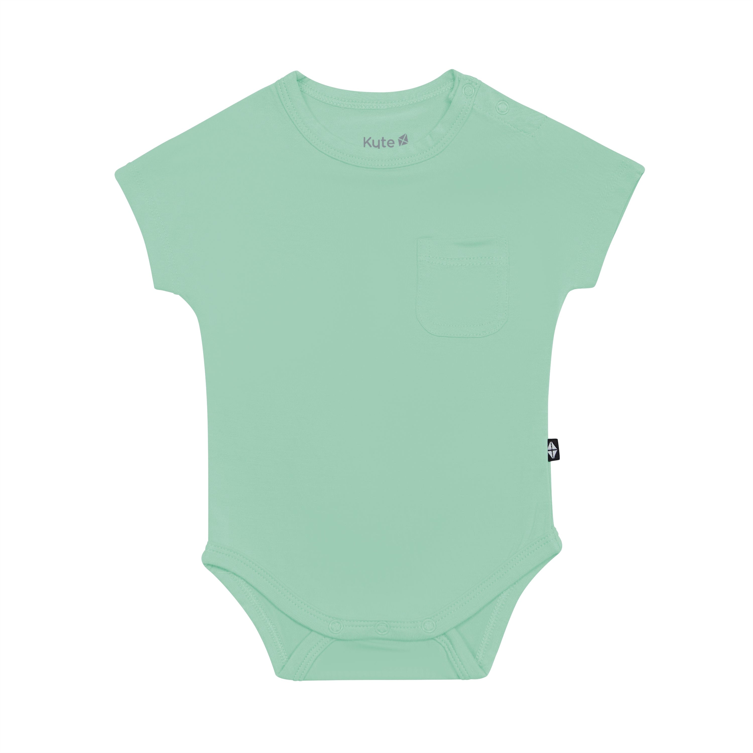 Kyte Baby Crew Neck Tee Bodysuit in Wasabi