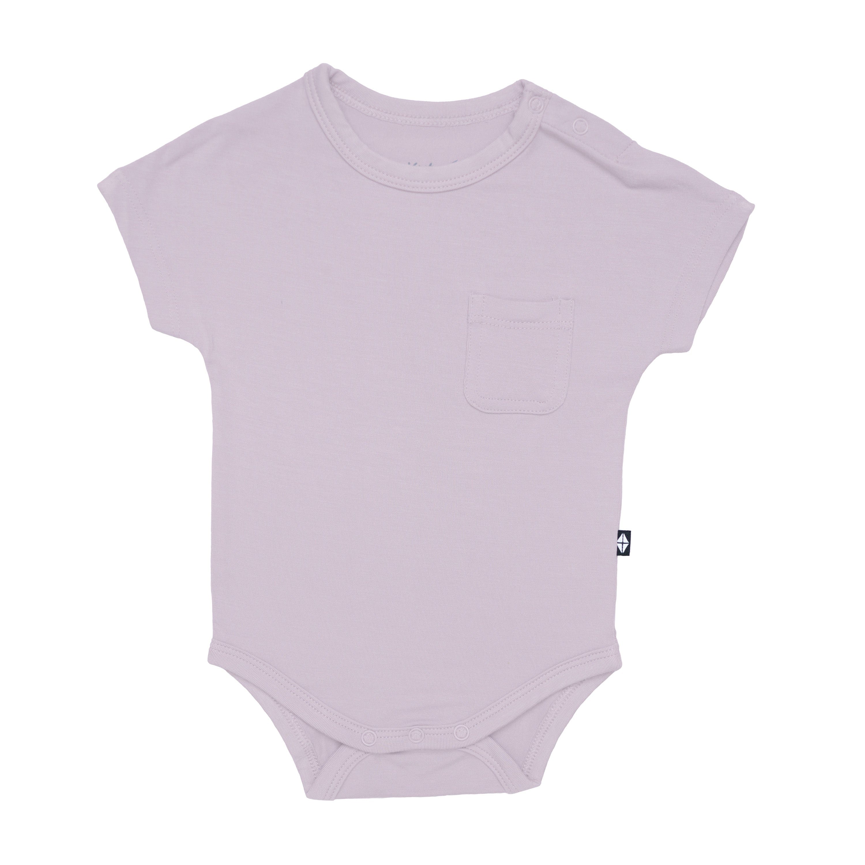 Kyte Baby Crew Neck Tee Bodysuit in Wisteria