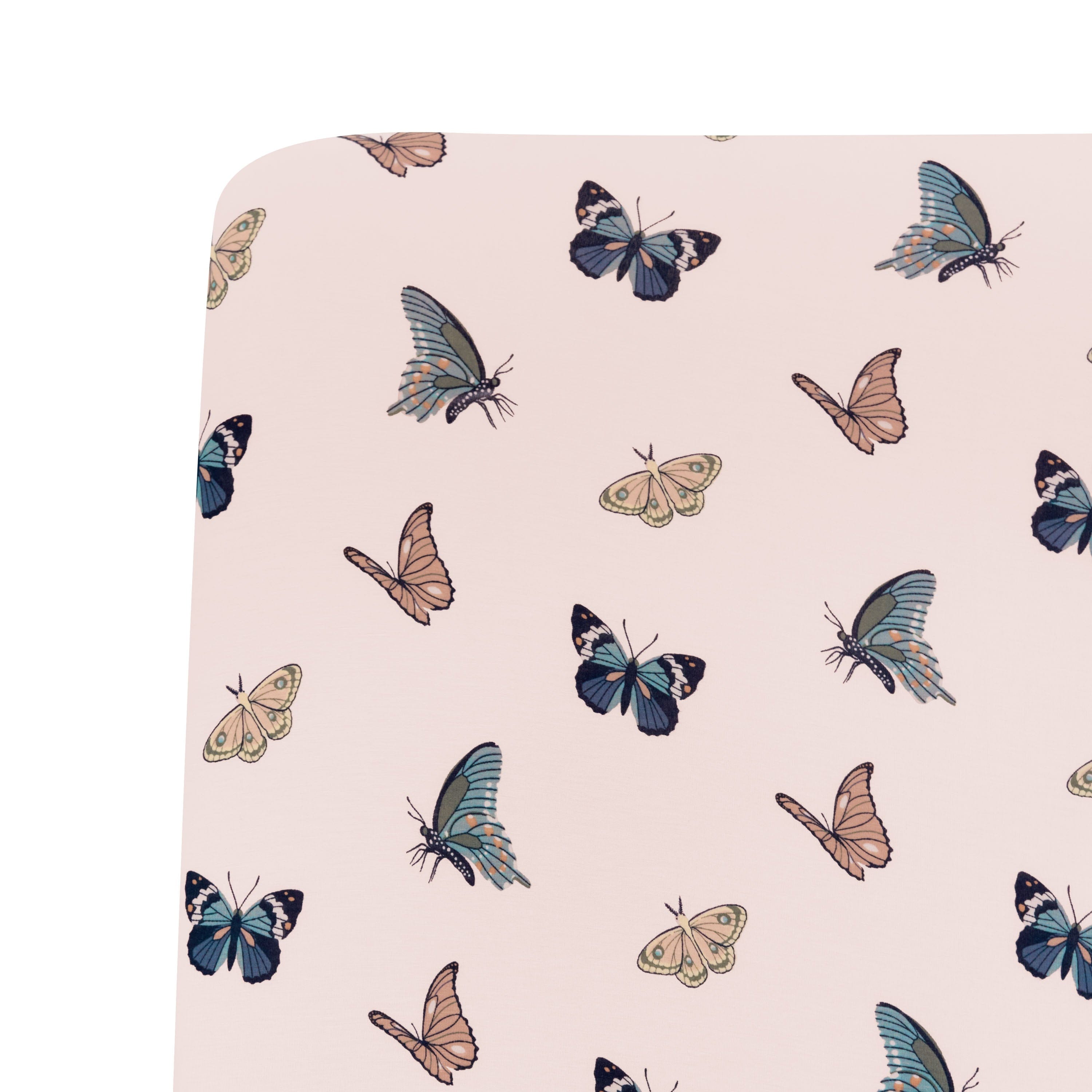 Kyte Baby Crib Sheet Blush Butterfly Crib Sheet in Blush Butterfly