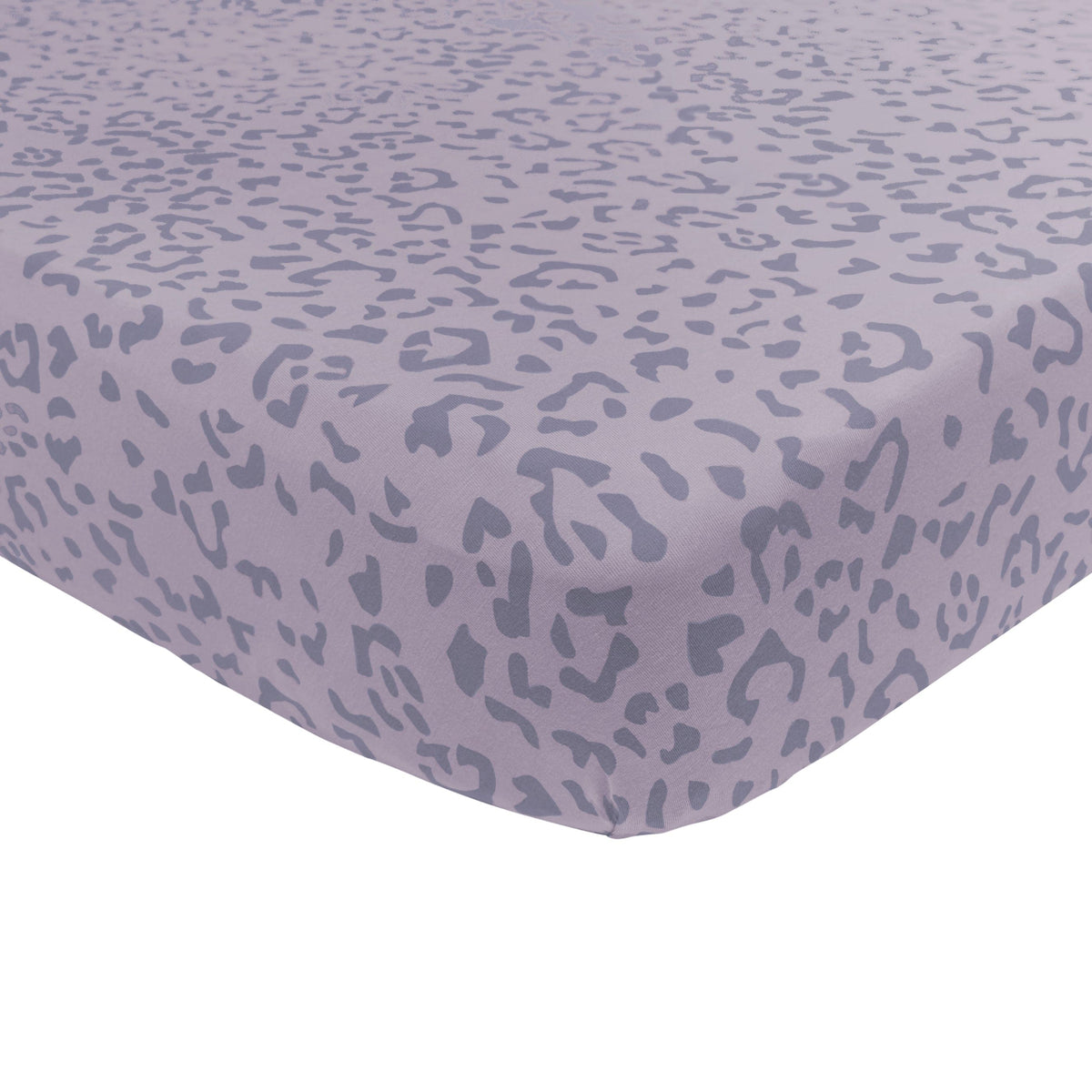 Kyte Baby Crib Sheet in Taro Leopard