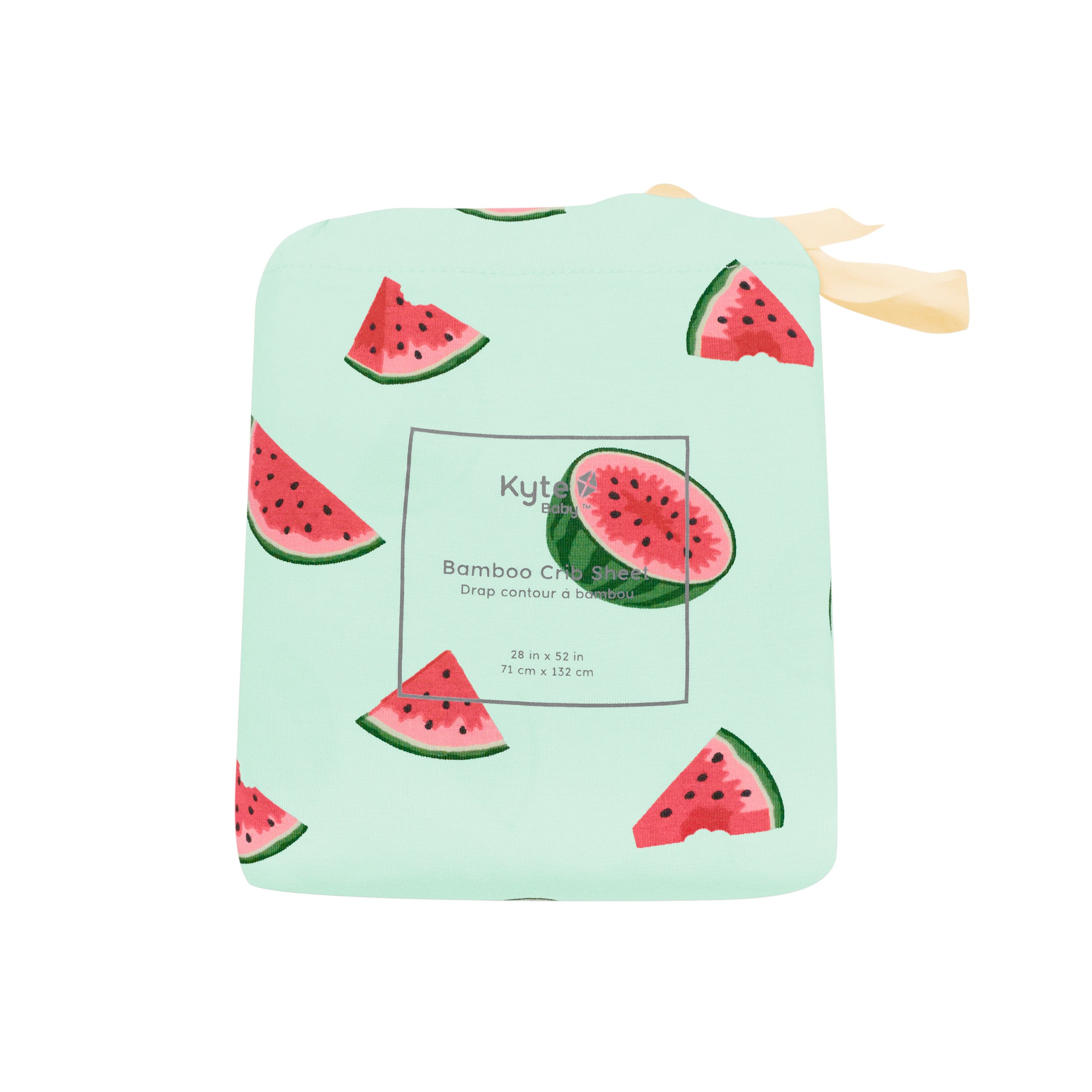 Watermelon Kyte Baby standard Crib Sheet in bag