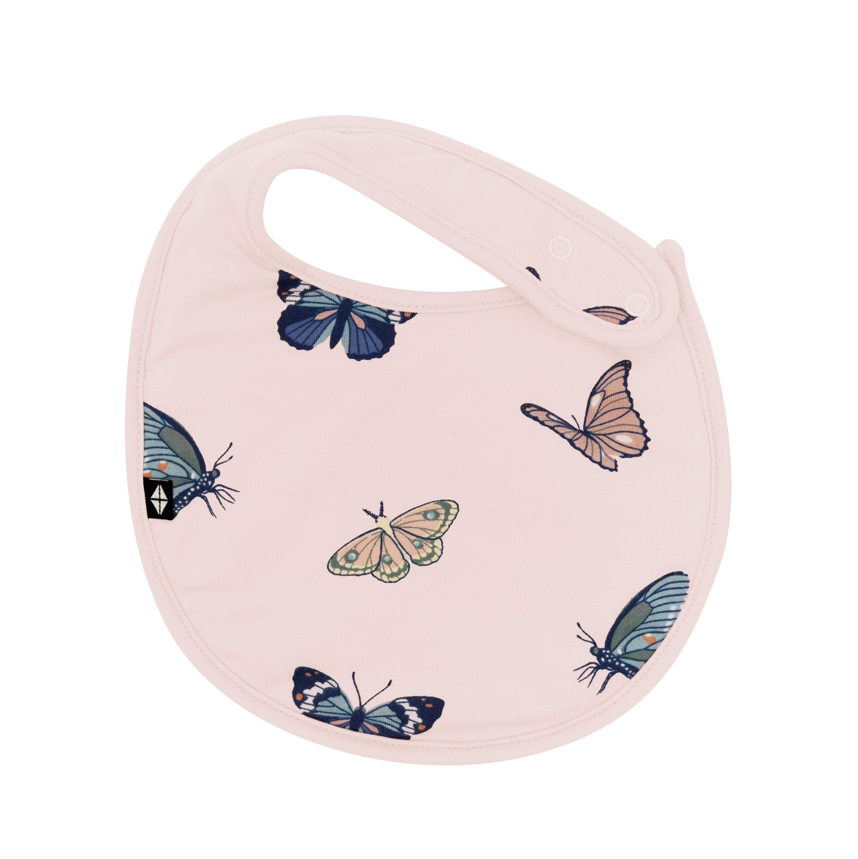 Kyte Baby Cushy Bib in Blush Butterfly