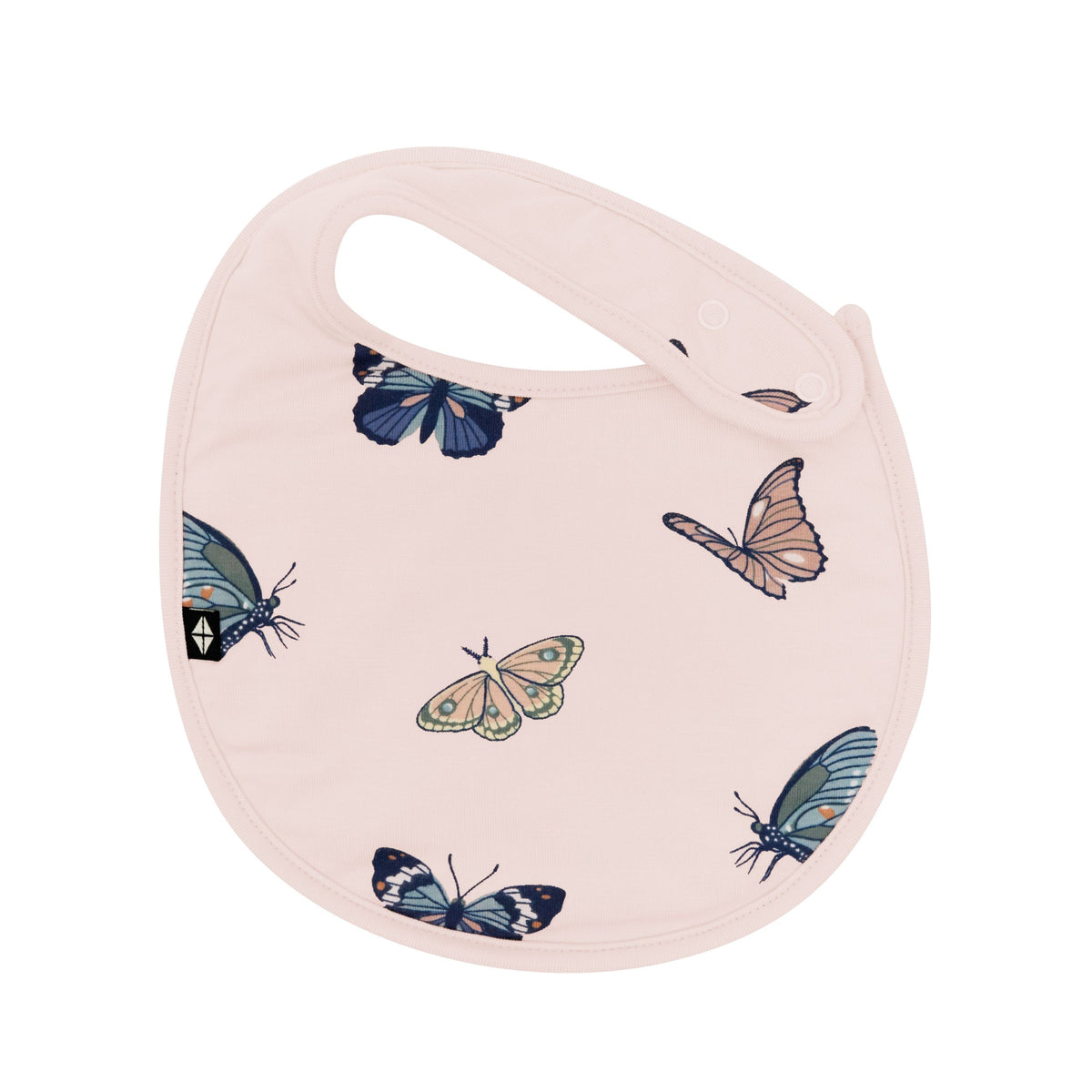 Kyte Baby Cushy Bib in Blush Butterfly
