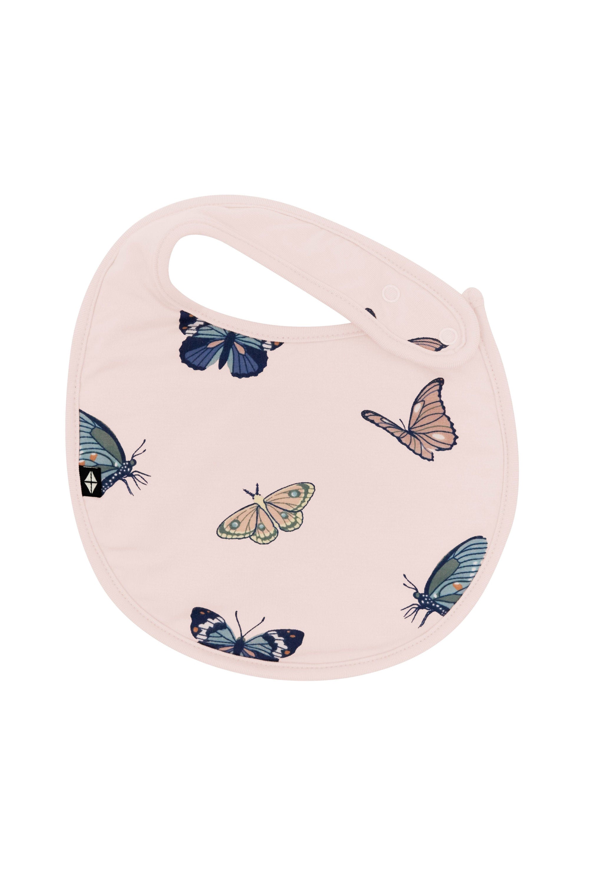 Kyte Baby Cushy Bib in Blush Butterfly