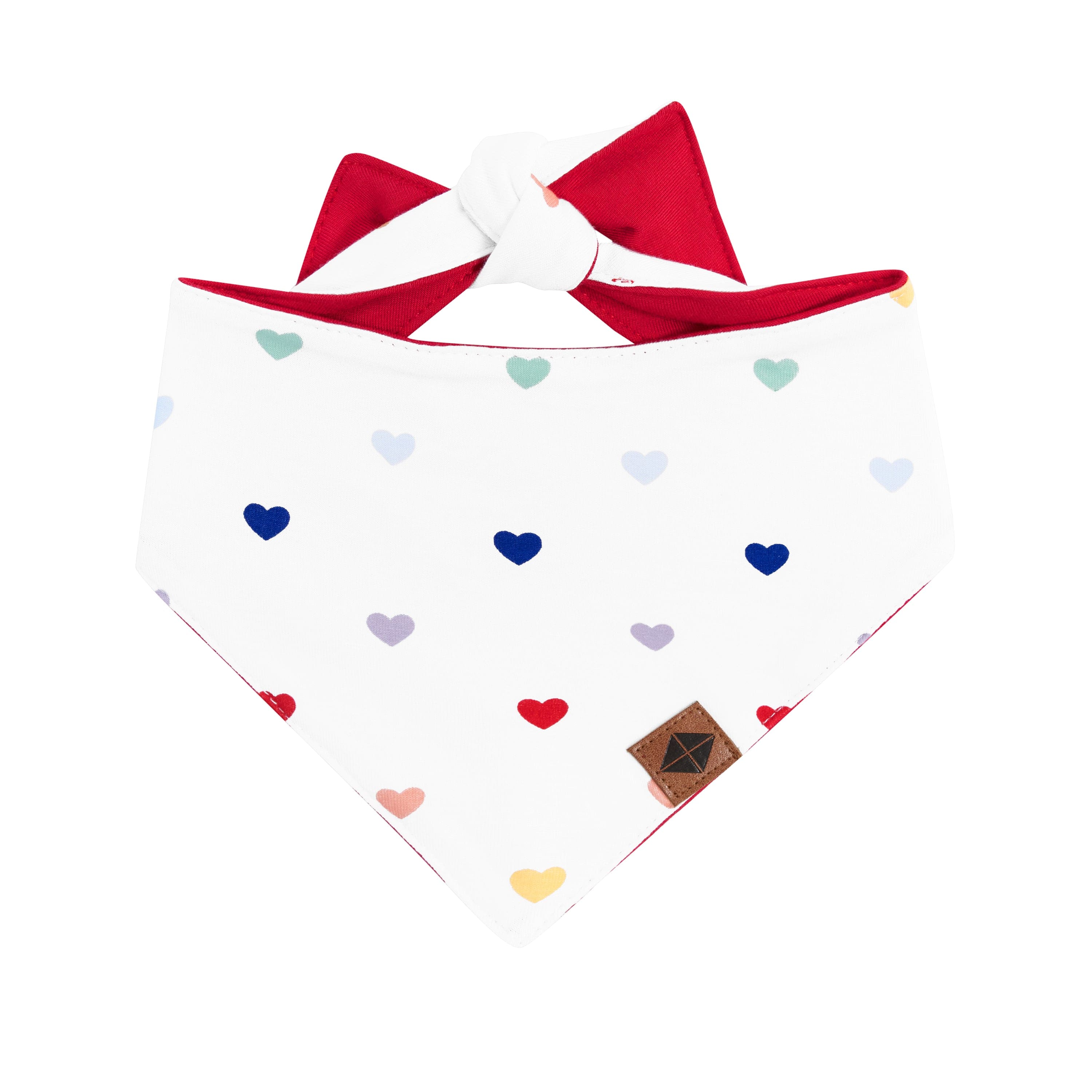 Kyte Baby Dog Bandana Dog Bandana in Cloud Rainbow Heart