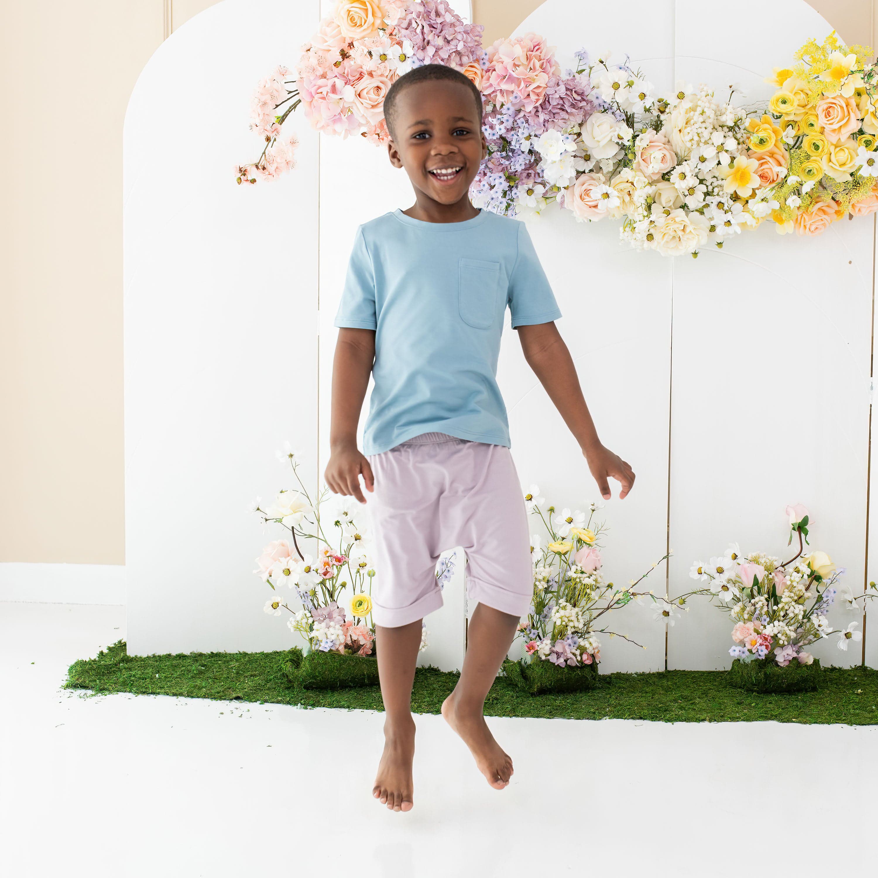 Kyte Baby Harem Shorts Harem Shorts in Wisteria