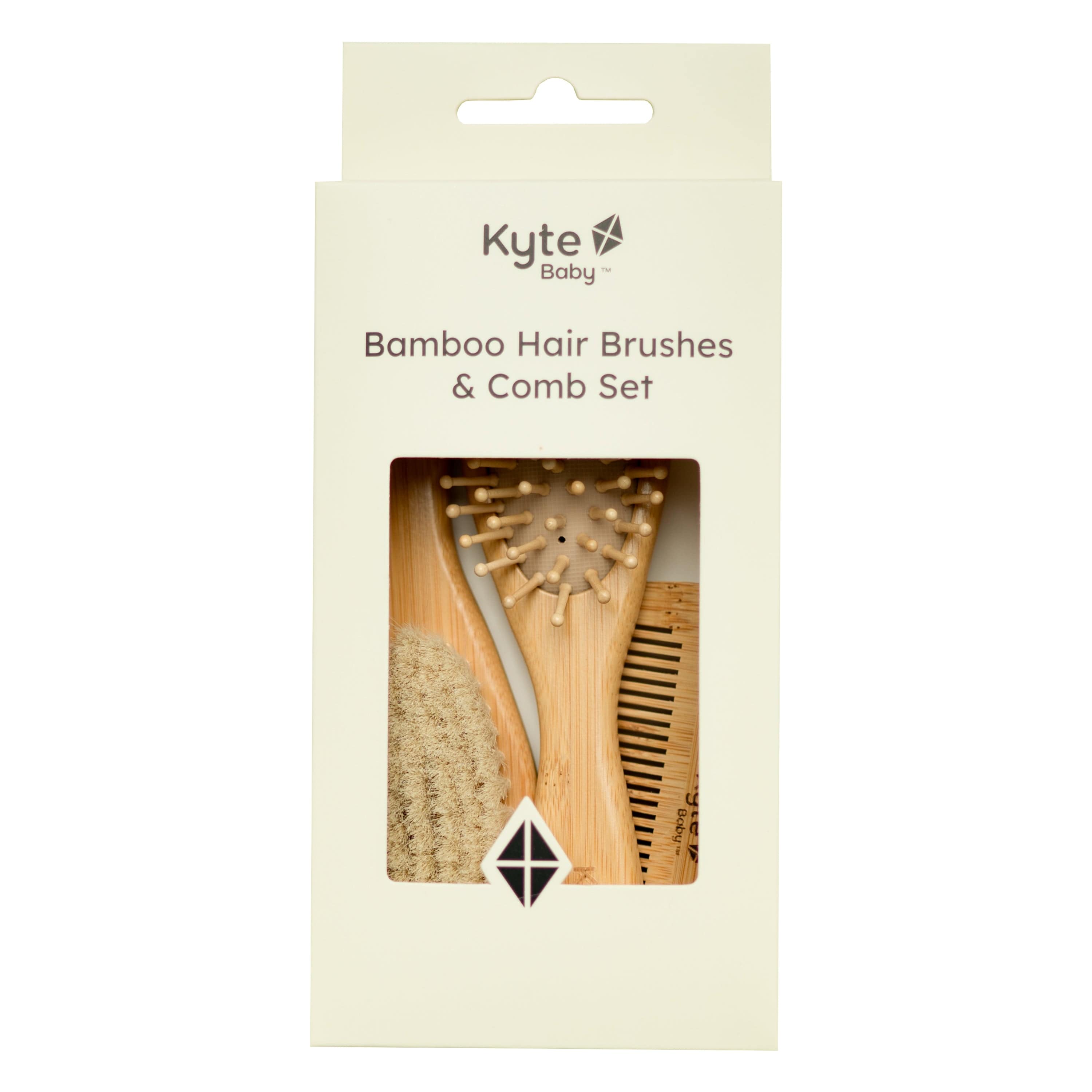 Kyte Baby Home and Bath 3-Piece Brush Set in Box