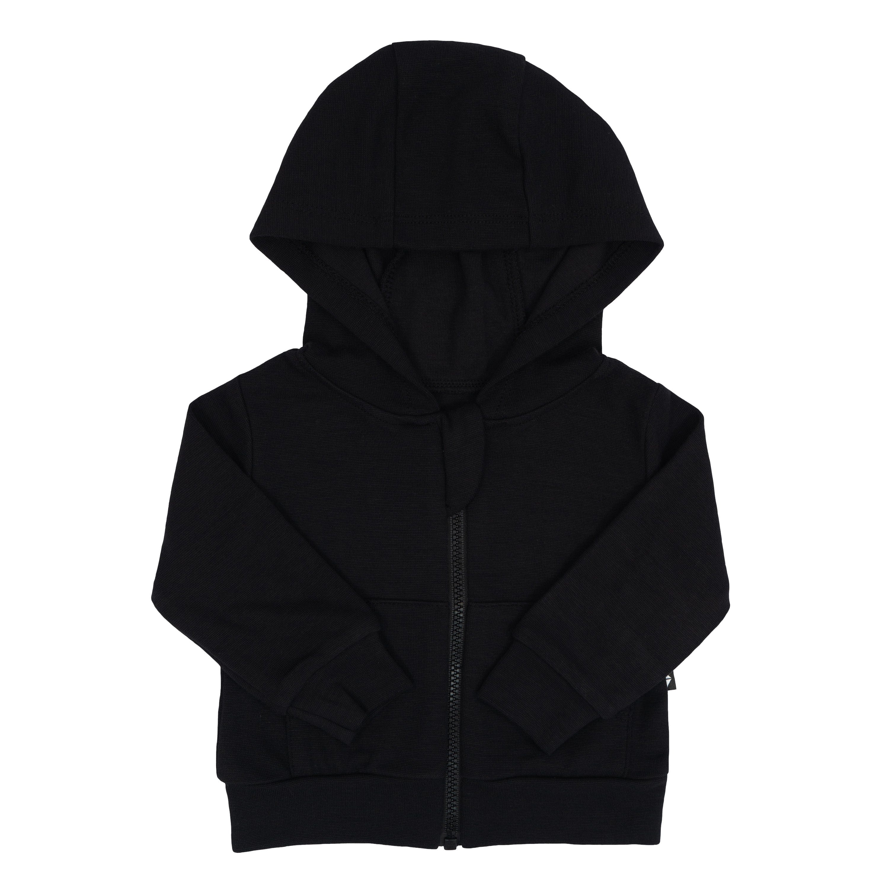 Kyte Baby Bamboo Jersey Hooded Jacket with pockets in Midnight