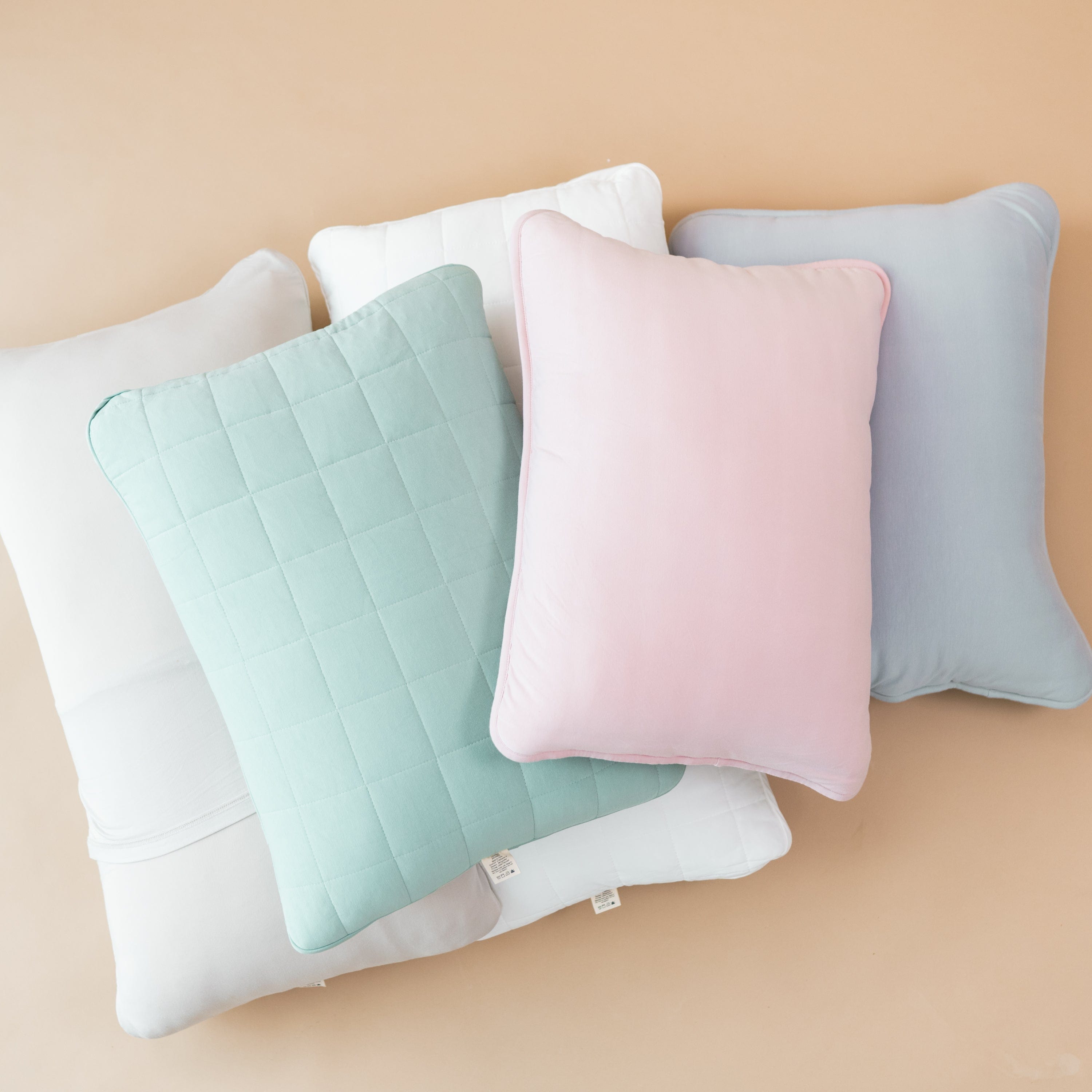 Stack of Kyte Baby King Quilted Pillowcases