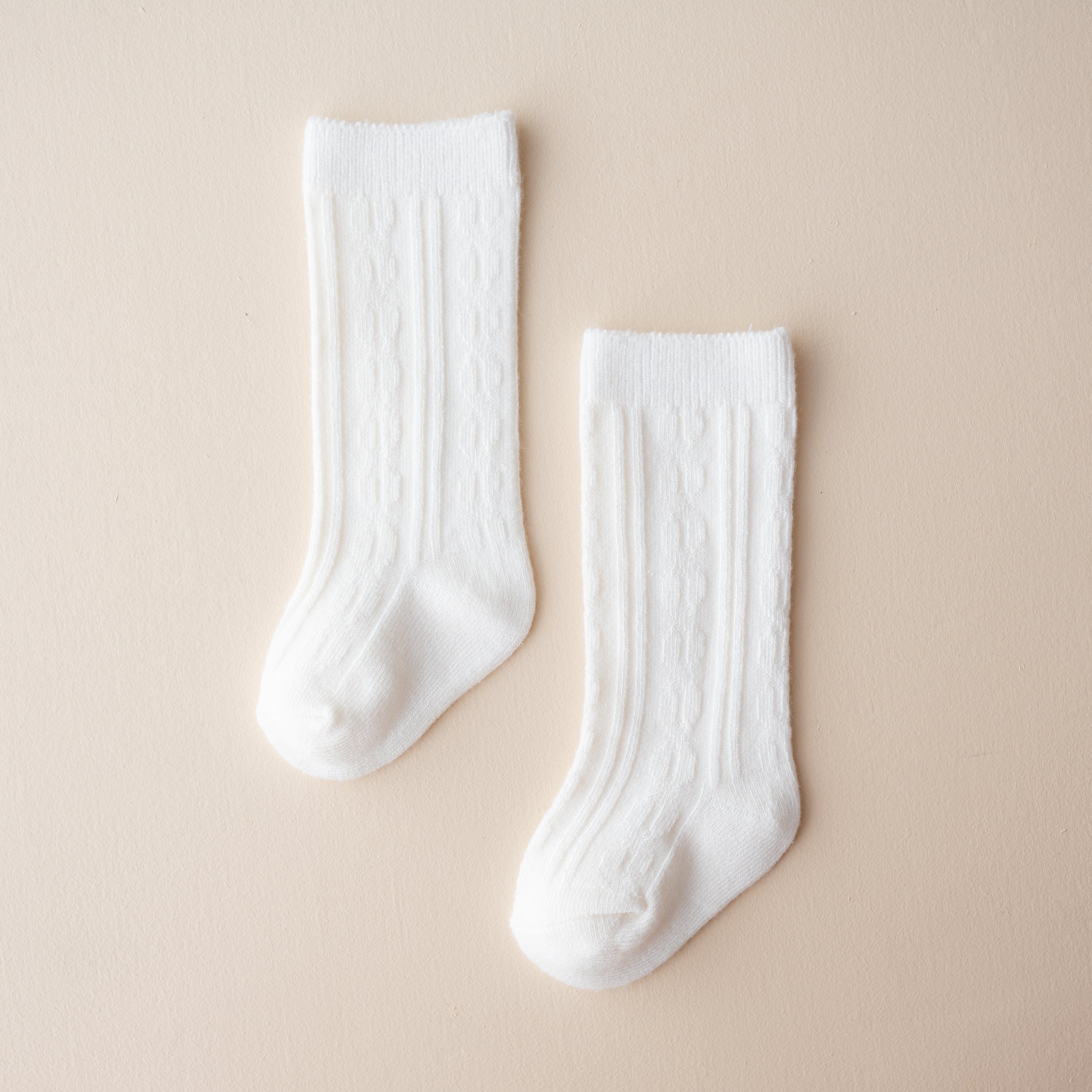 Kyte Baby Knee High Socks with ribbed cuff in Cloud