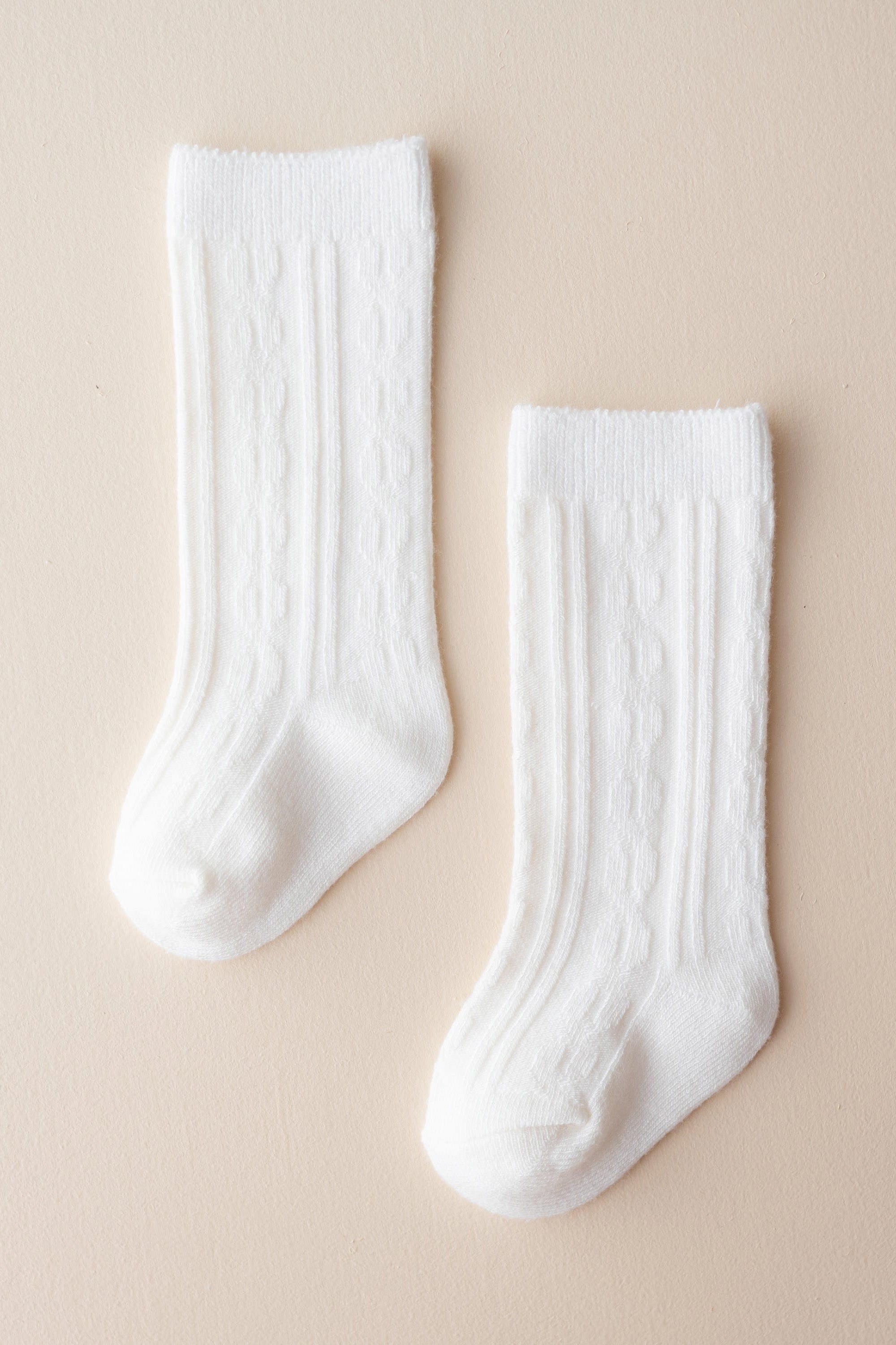 Kyte Baby Knee High Socks with ribbed cuff in Cloud