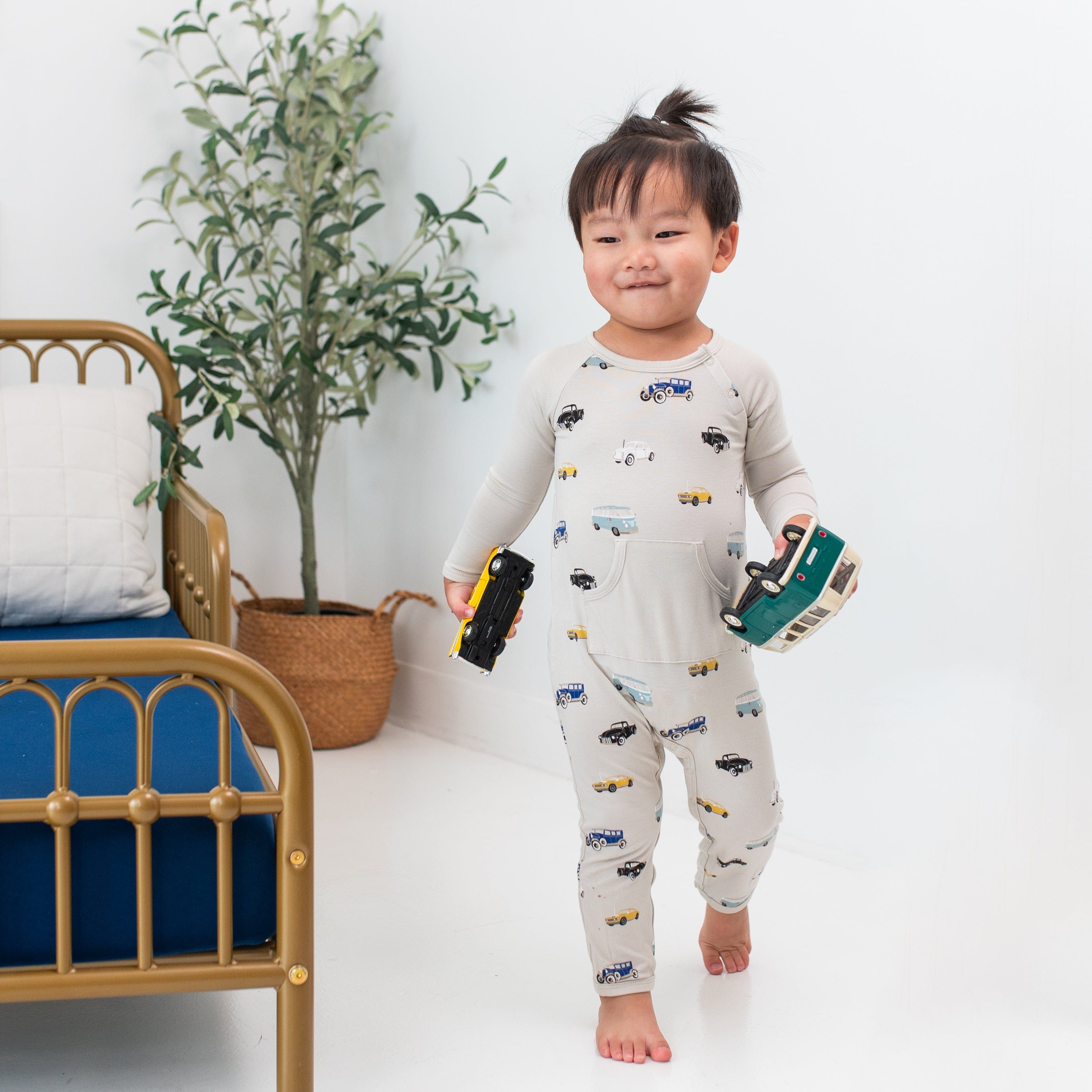 Kyte Baby Long Alls Longall in Vintage Cars