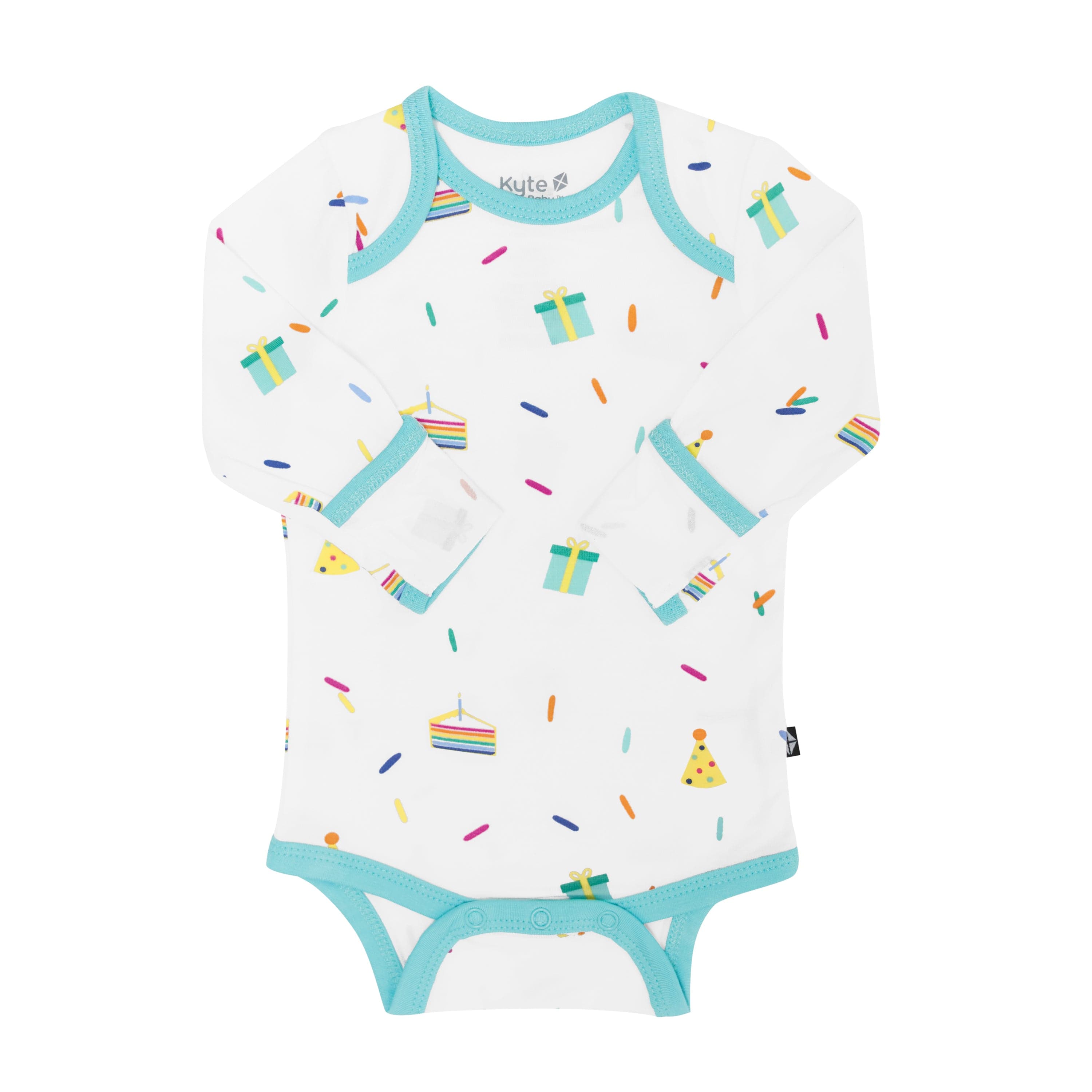 Kyte Baby Long Sleeve Bodysuits Long Sleeve Bodysuit in Cloud Party