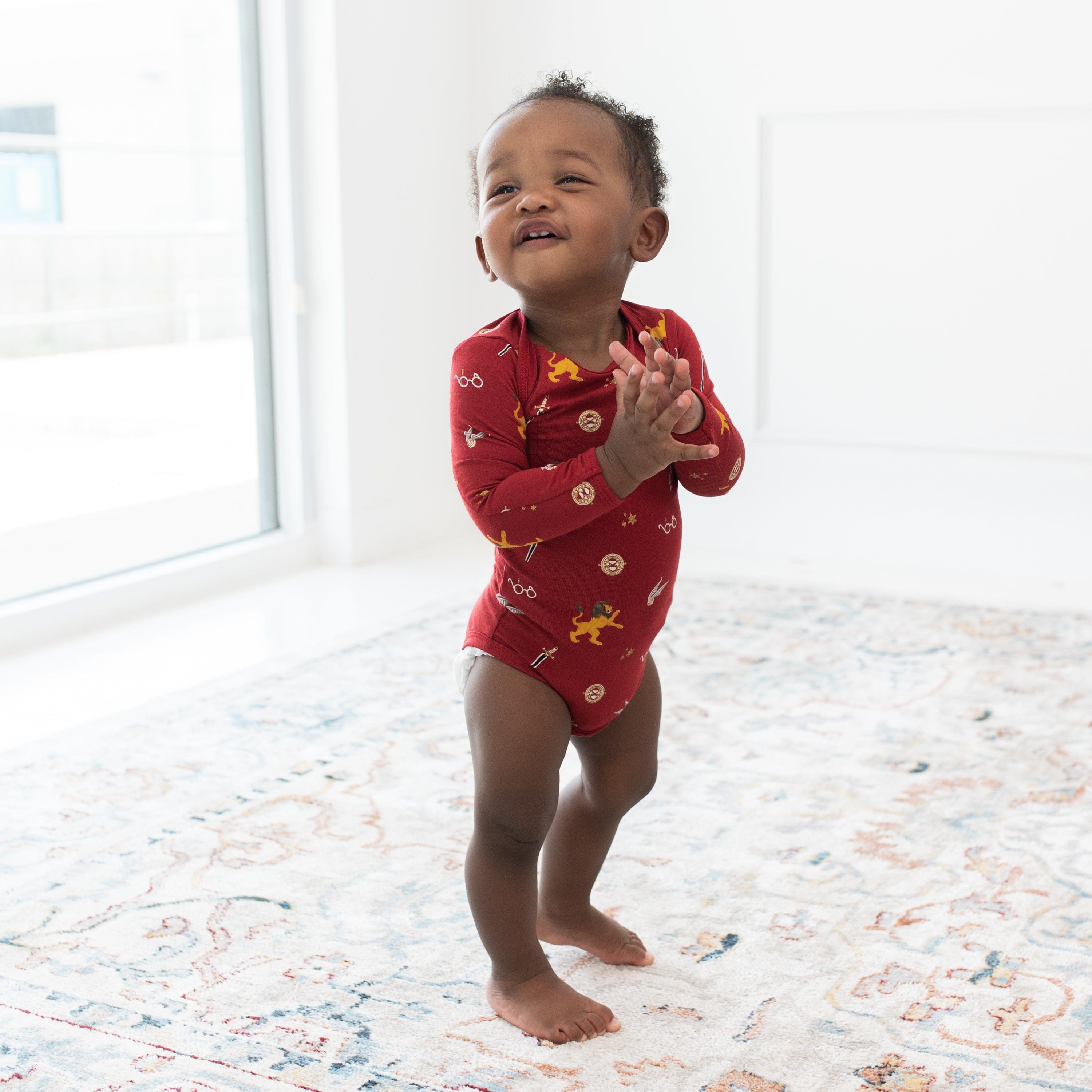 Kyte BABY Long Sleeve Bodysuits Long Sleeve Bodysuit in Gryffindor™