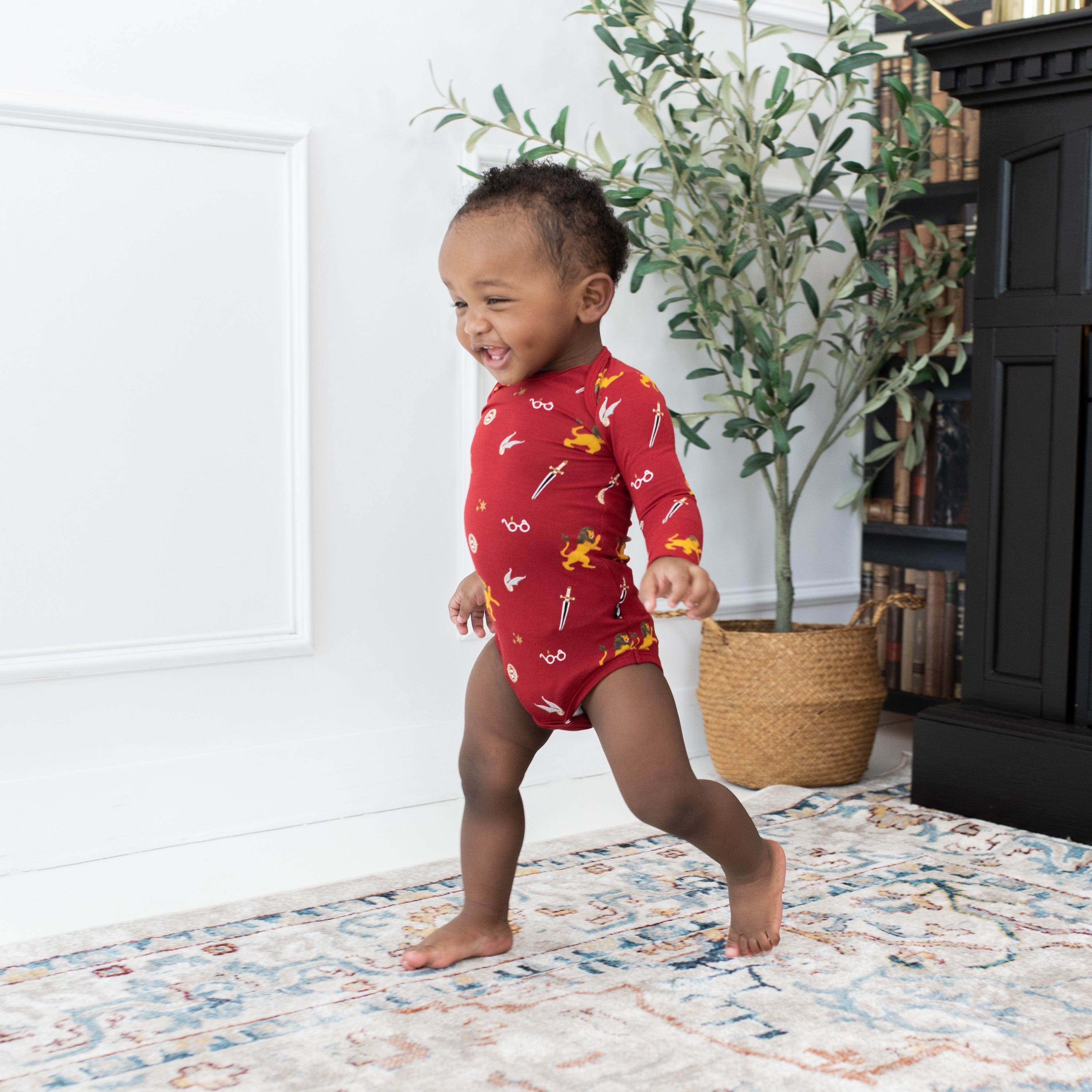 Kyte BABY Long Sleeve Bodysuits Long Sleeve Bodysuit in Gryffindor™