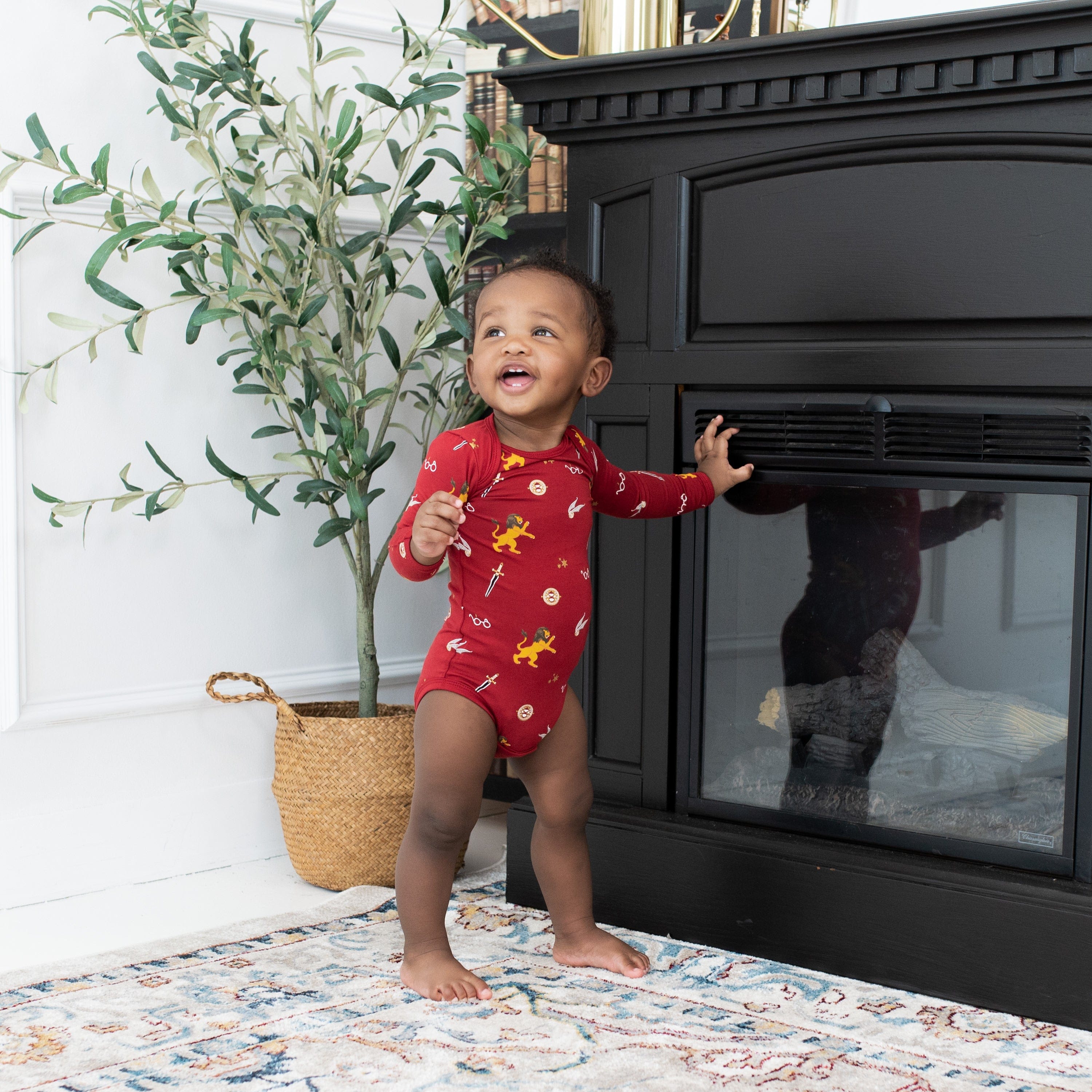 Kyte BABY Long Sleeve Bodysuits Long Sleeve Bodysuit in Gryffindor™