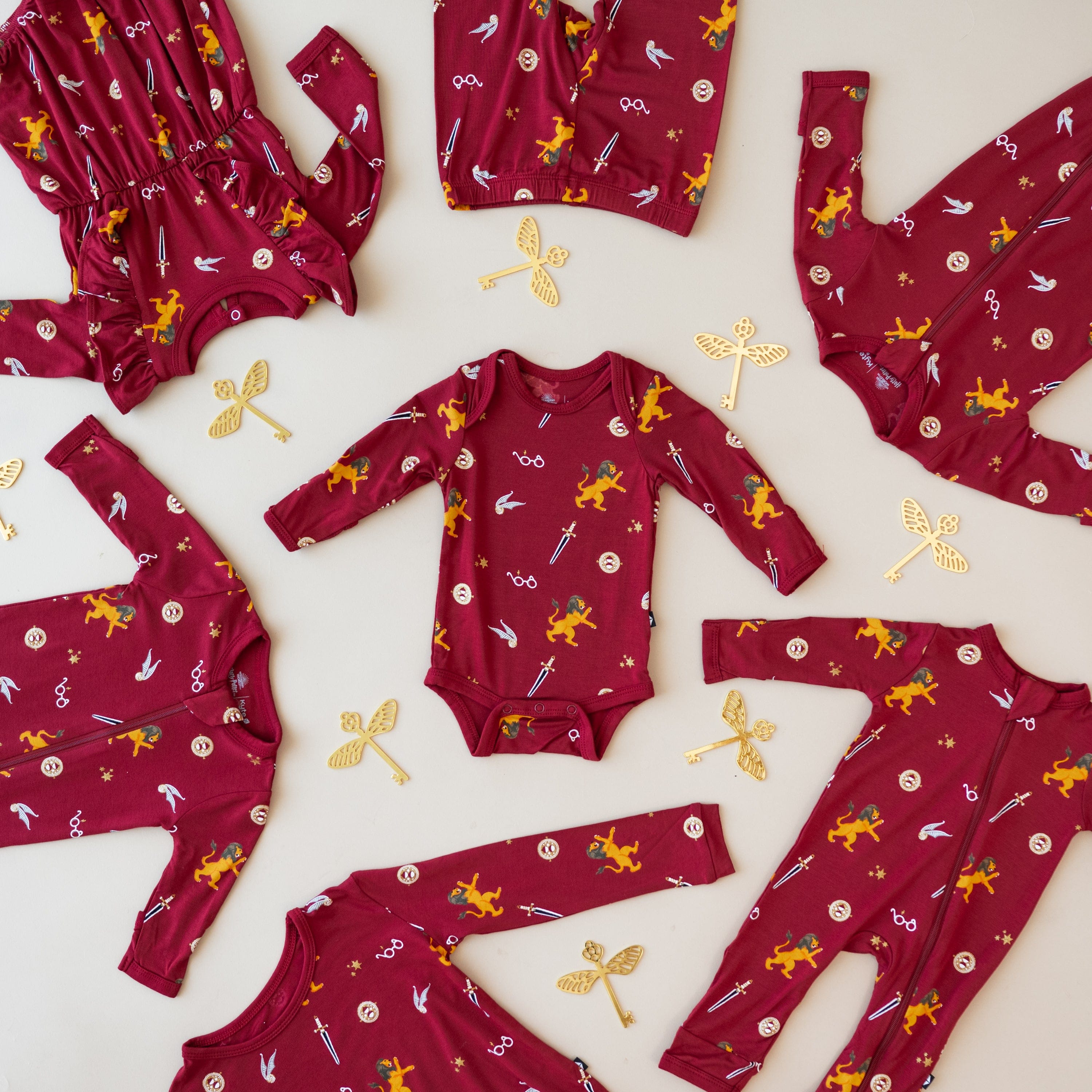 Kyte BABY Long Sleeve Bodysuits Long Sleeve Bodysuit in Gryffindor™