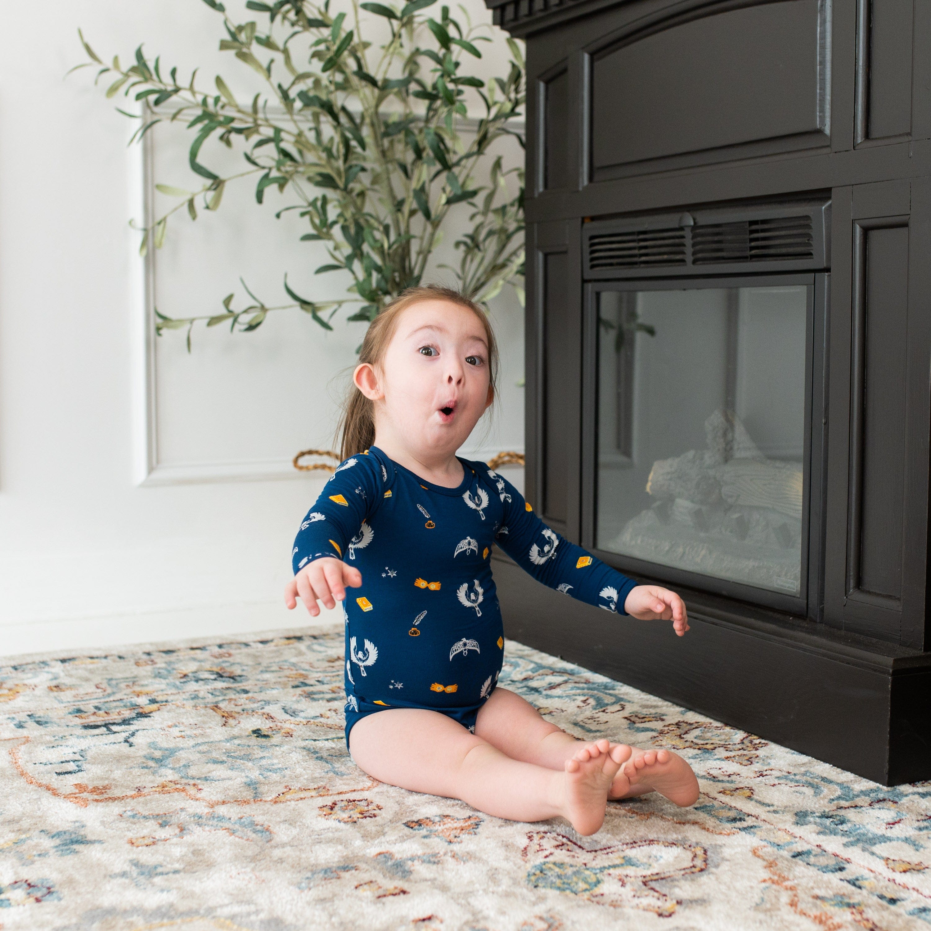 Kyte BABY Long Sleeve Bodysuits Long Sleeve Bodysuit in Ravenclaw™