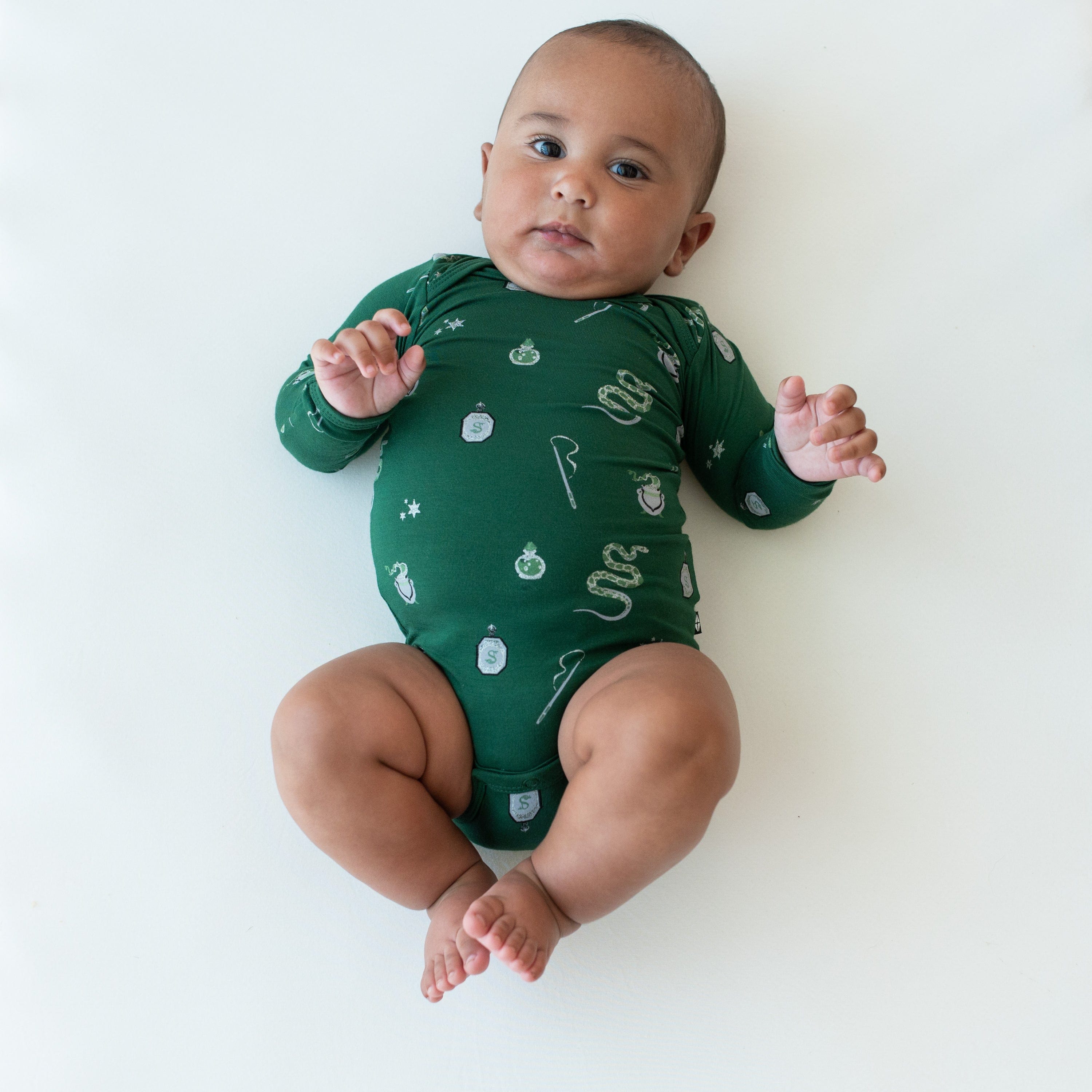 Kyte Baby Long Sleeve Bodysuits Long Sleeve Bodysuit in Slytherin™