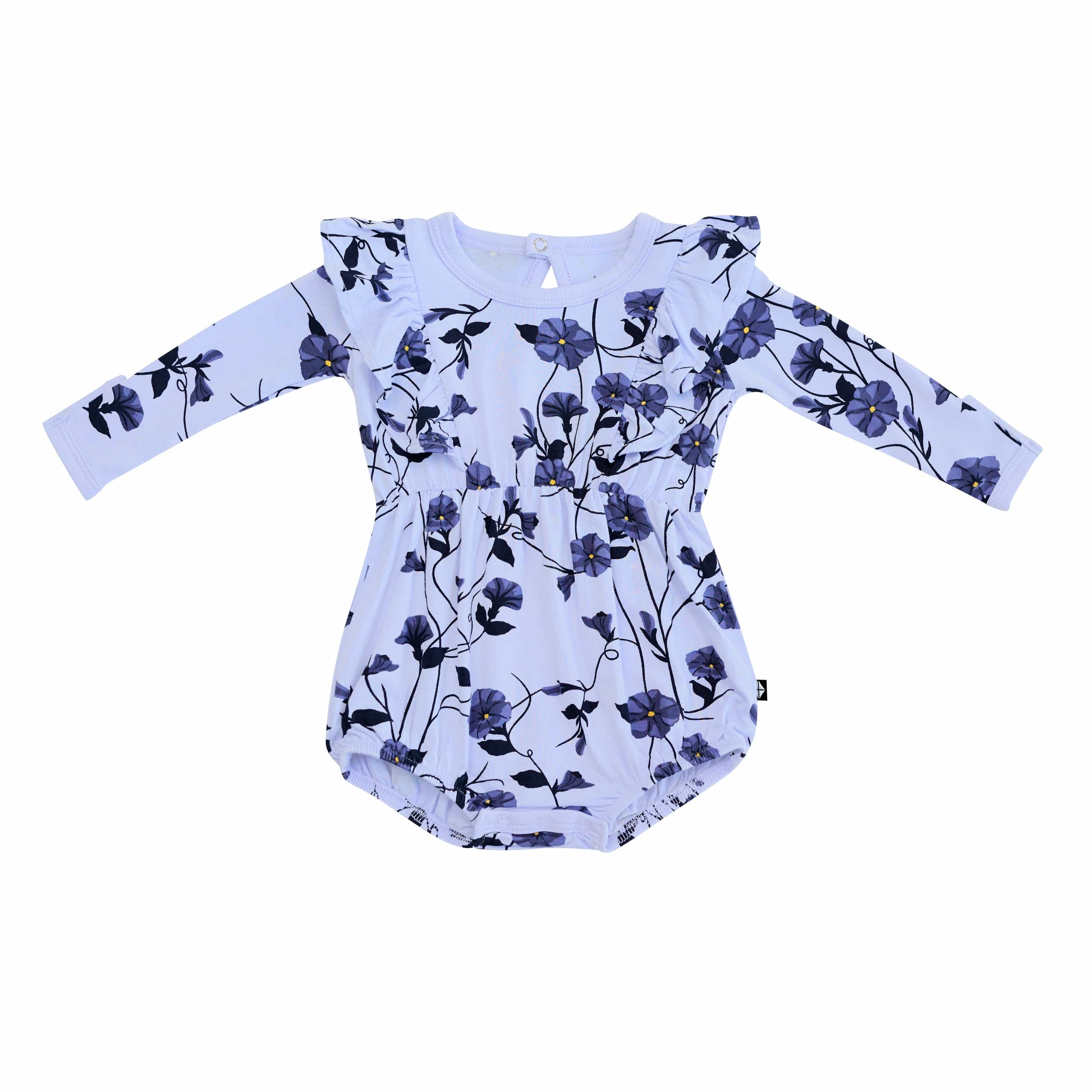 Kyte Baby Long Sleeve Bubble Romper in Petunia
