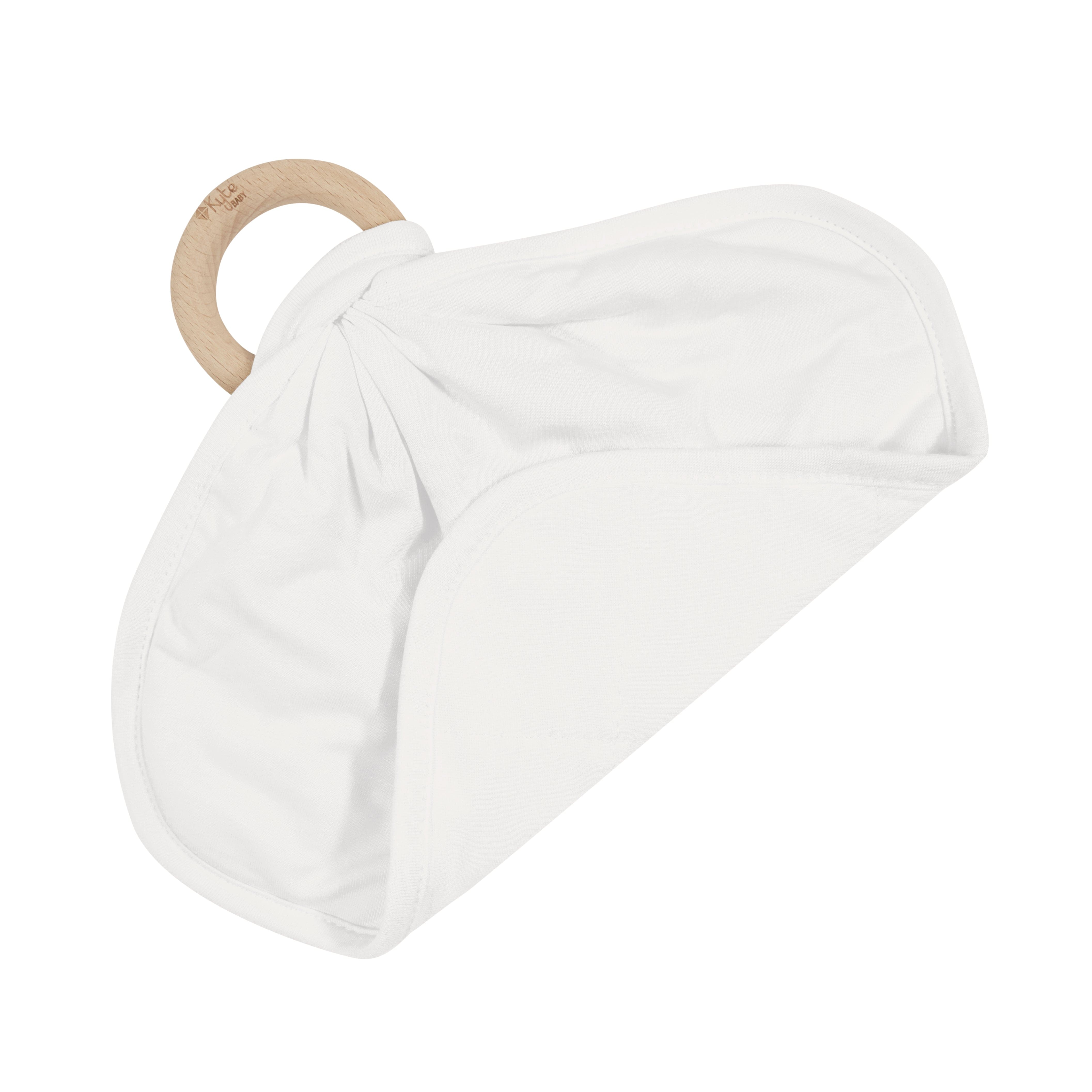 Kyte Baby Lovey in Cloud with corner folded over
